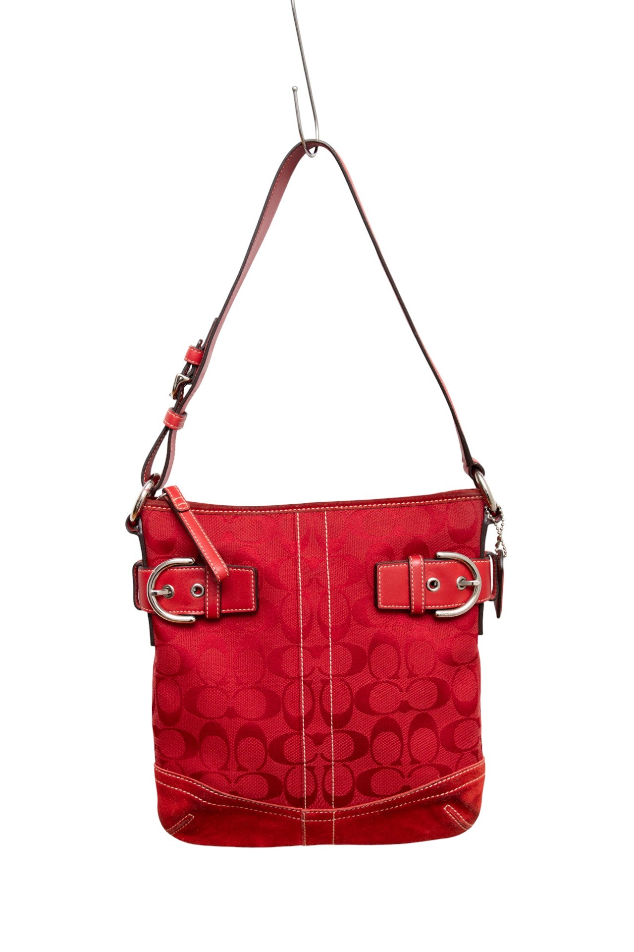 #237 Coach monogram canvas/leather bag | c. 165