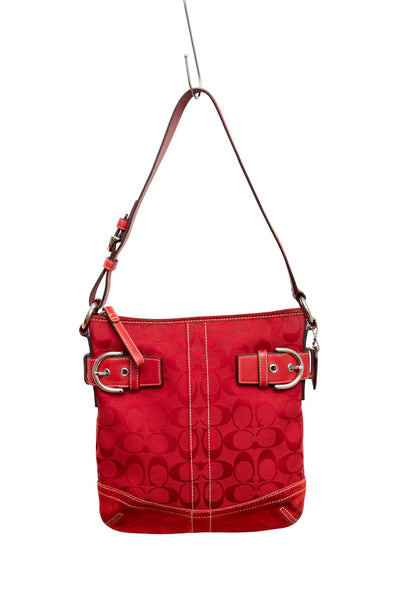 #237 Coach monogram canvas/leather bag | c. 165