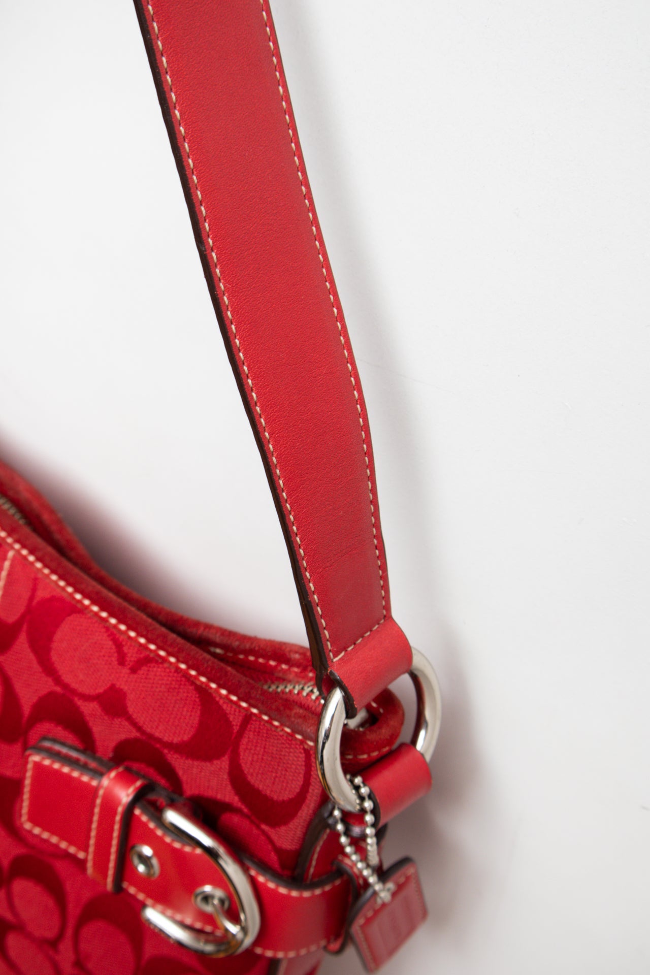#237 Coach monogram canvas/leather bag | c. 165