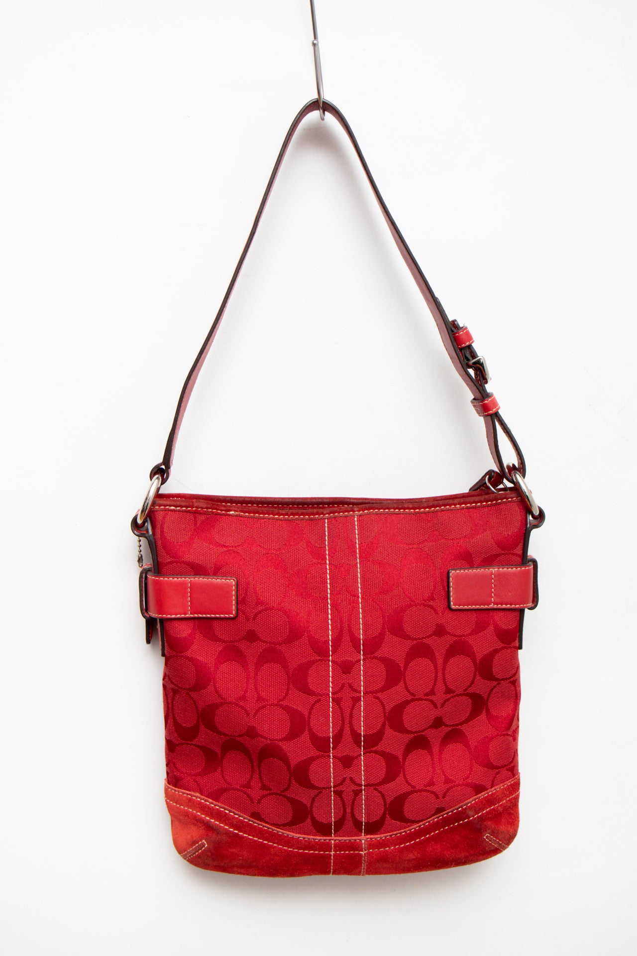 #237 Coach monogram canvas/leather bag | c. 165