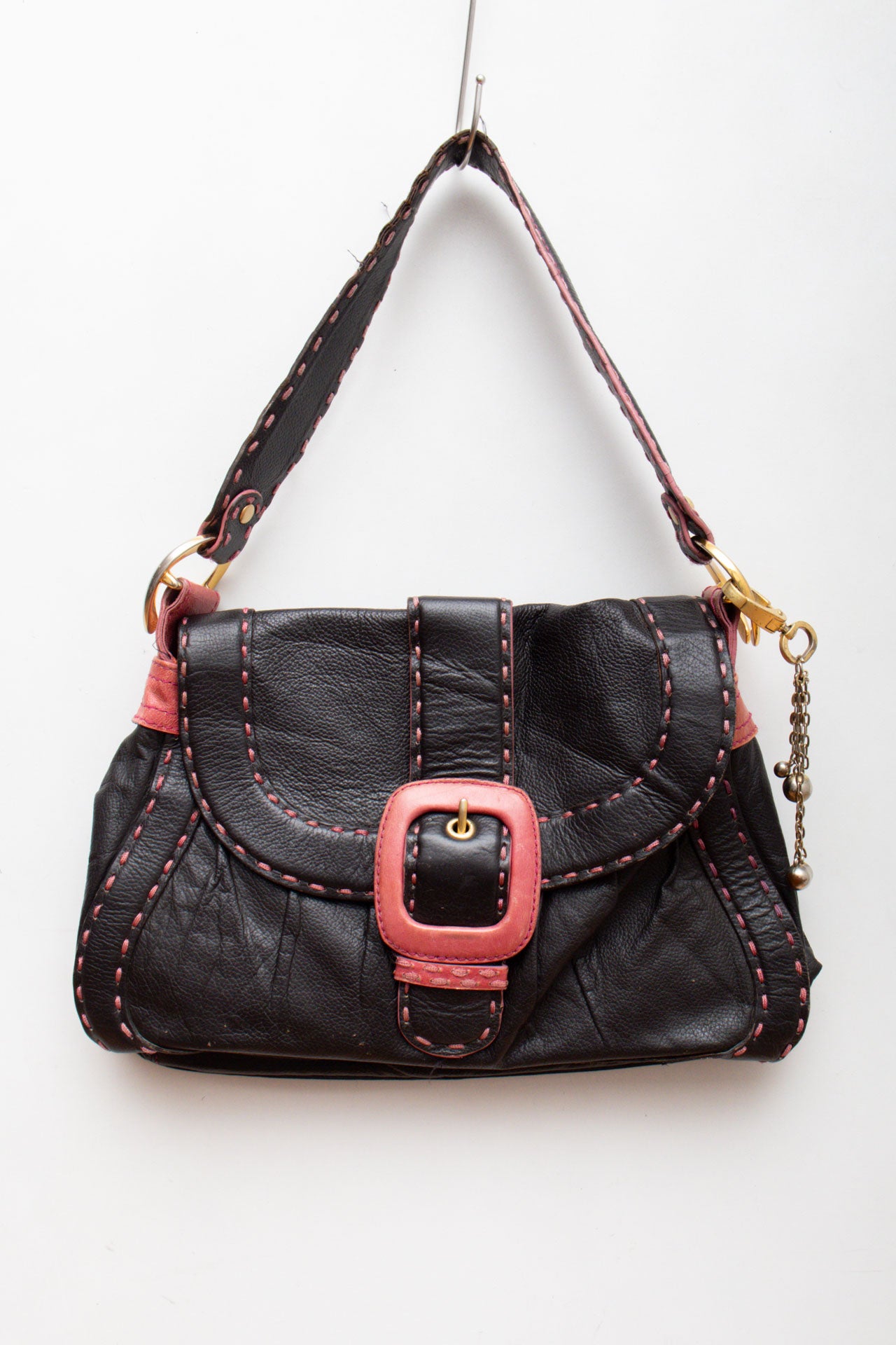 #86 Butterfly Pink Leather Bag | Collection 141