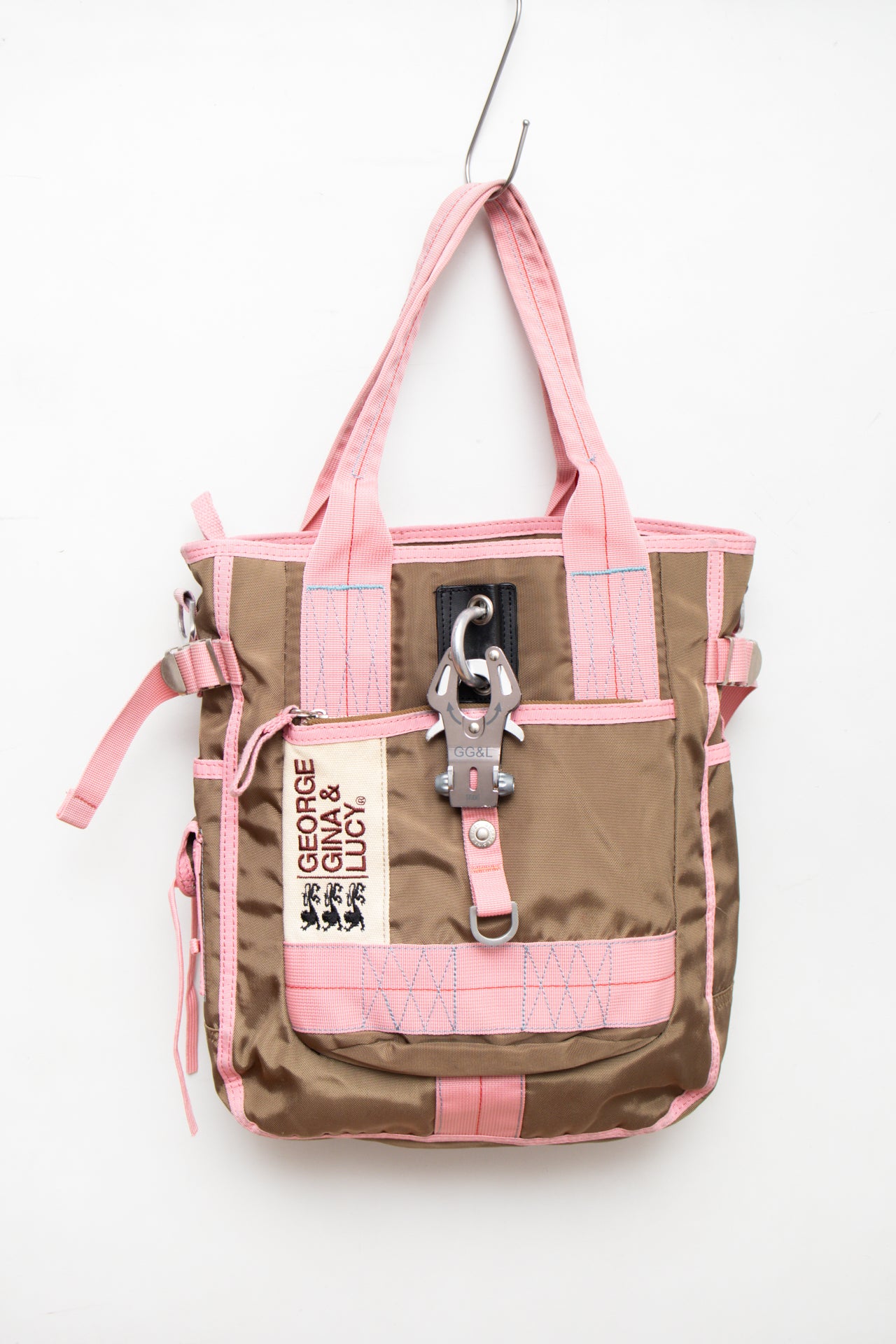 #241 GEORGE, GINA & LUCY pink/brown utility bag | c. 165