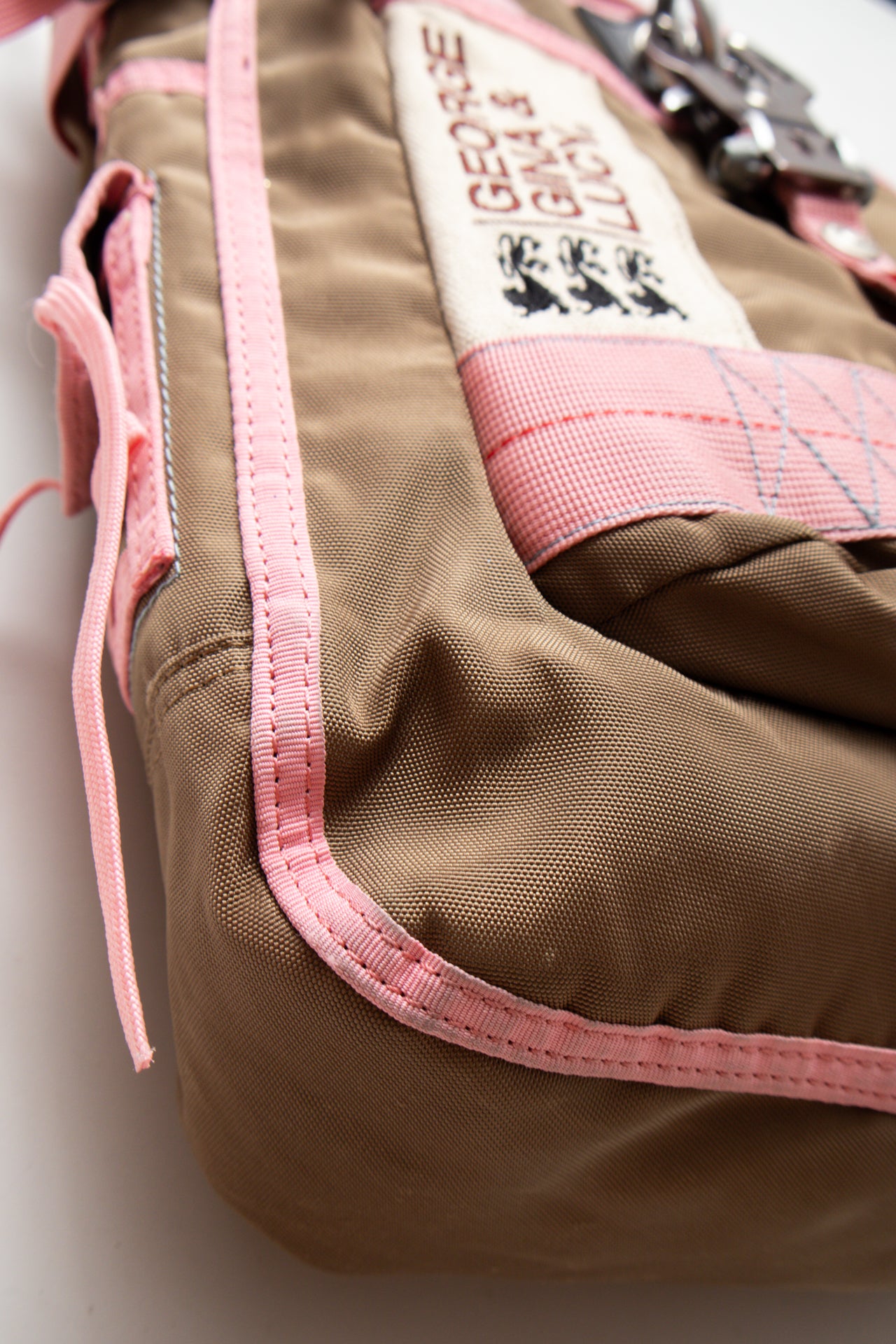 #241 GEORGE, GINA & LUCY pink/brown utility bag | c. 165