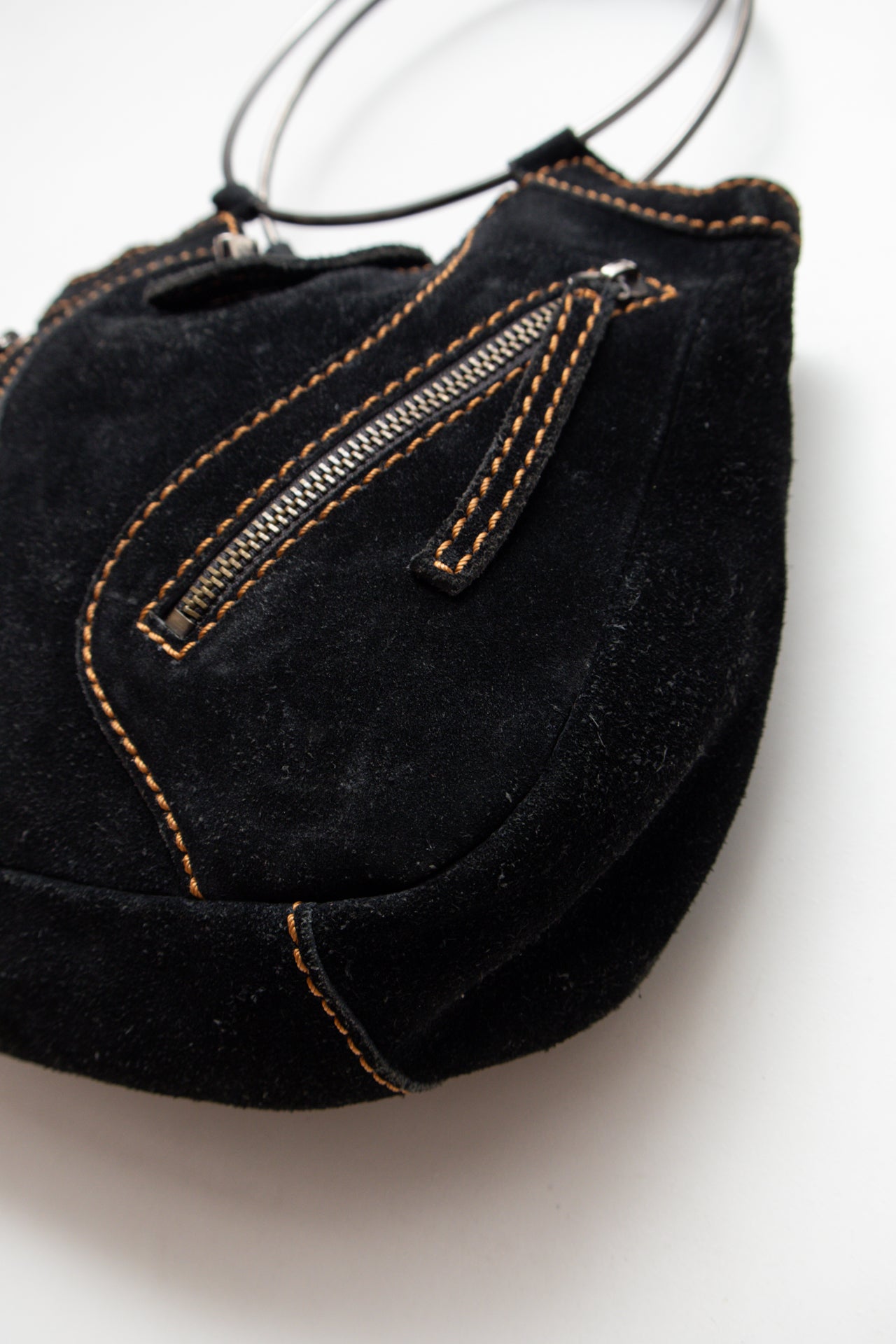 #243 Guess suede ring handle bag | c. 165