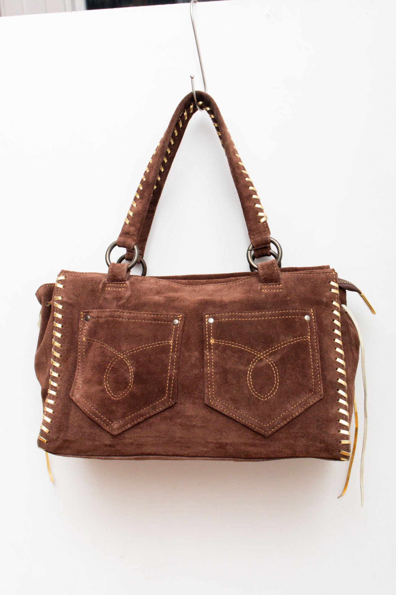 #96 Anna Sui Suede Brown Bag | Collection 141