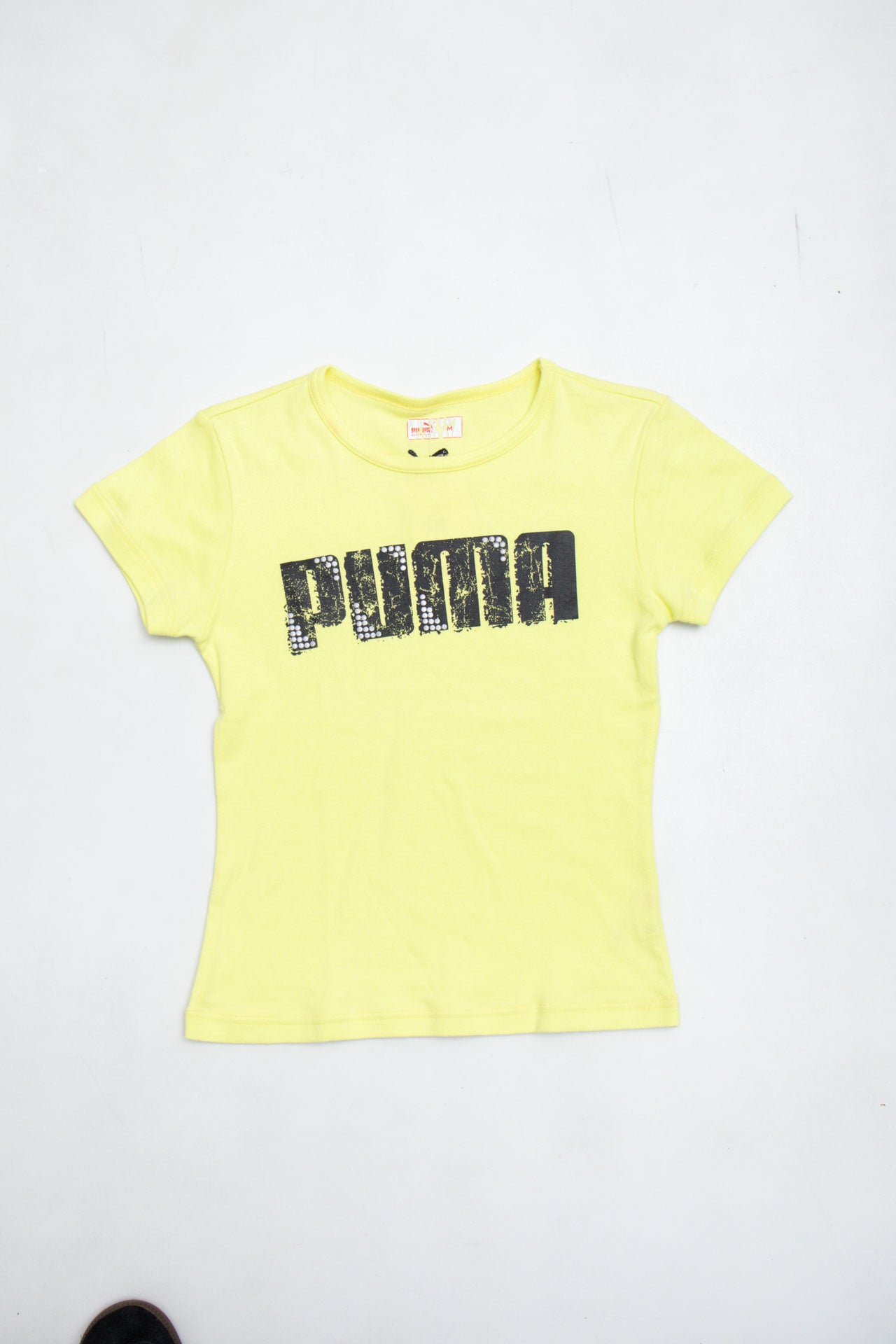 #31 Puma Neon Yellow Tee | Baby Tees & Gowns | Size 8/10