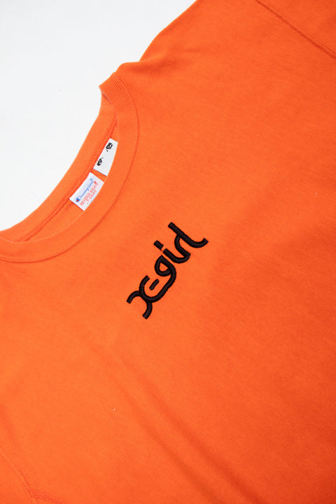 #32 Champion & X-Girl Orange Tee | Baby Tees & Gowns | Size 14