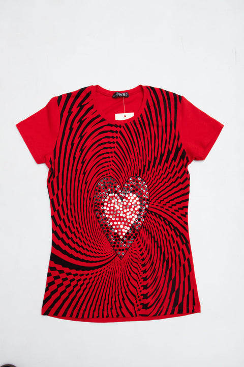 #34 ADL Sport Heart Tee | Baby Tees & Gowns | Size 10
