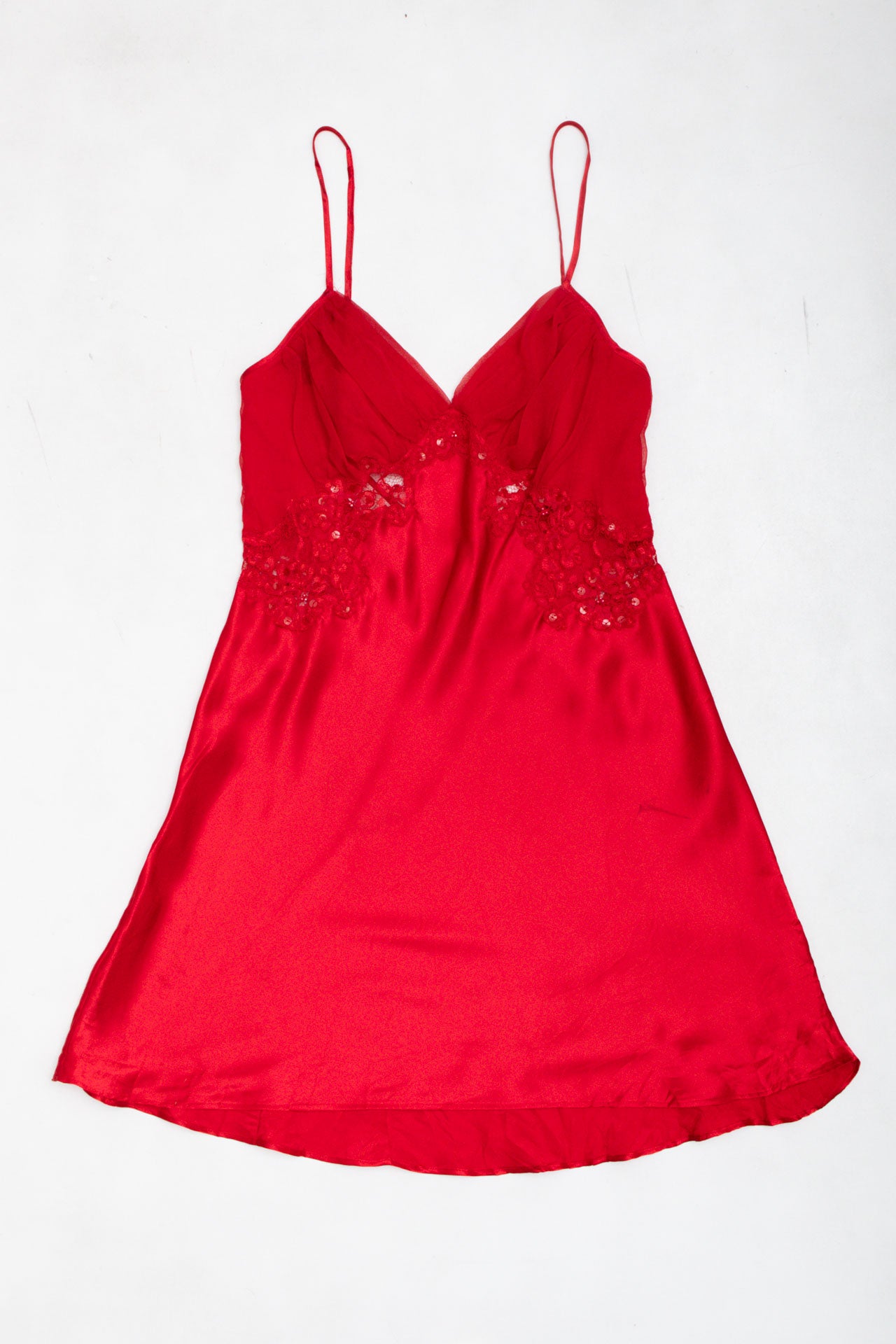 #33 VS Red Rouched Slip | Collection 142 | Size 10