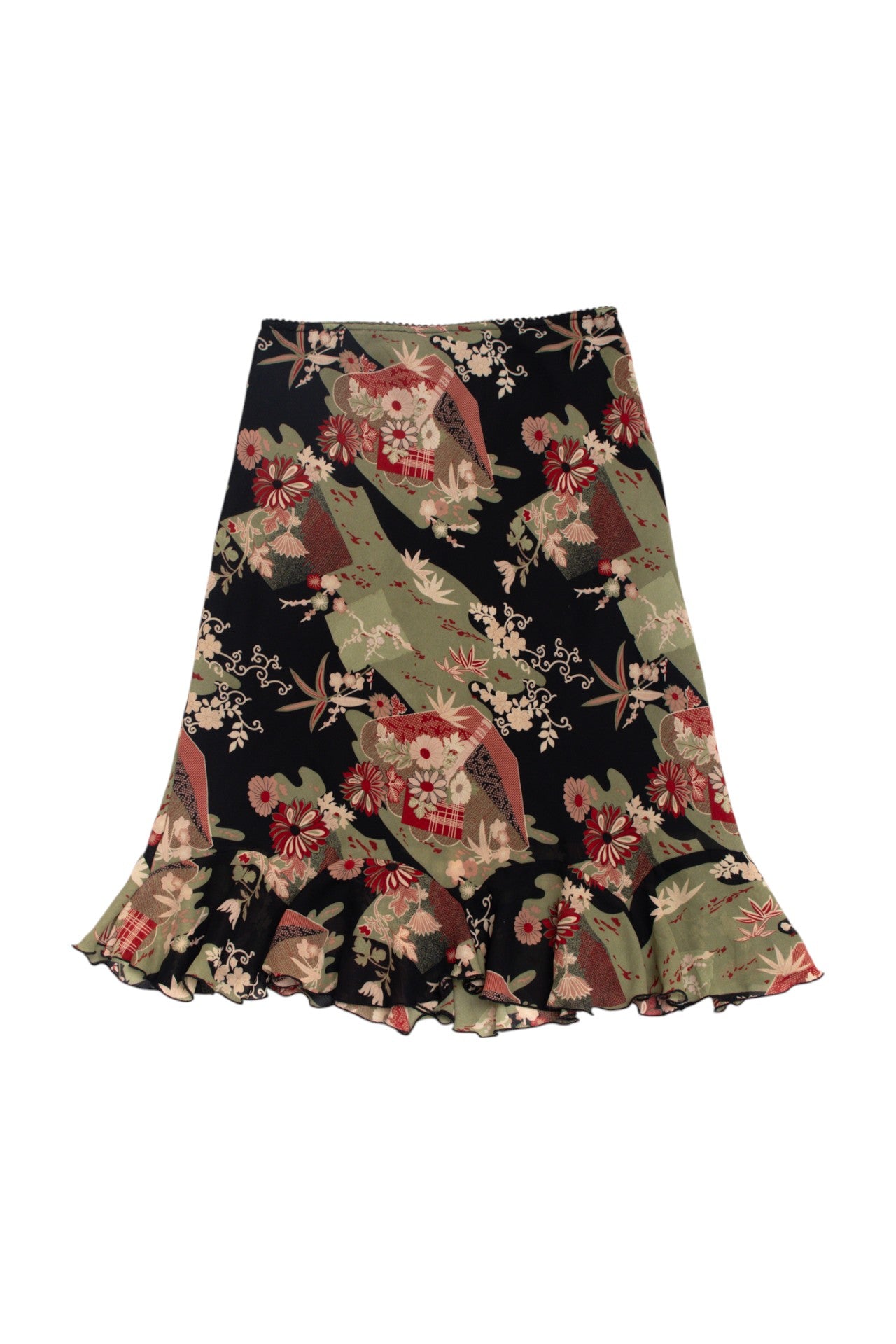 #191 Jessica floral patterned midi skirt | c.157 | Size 8