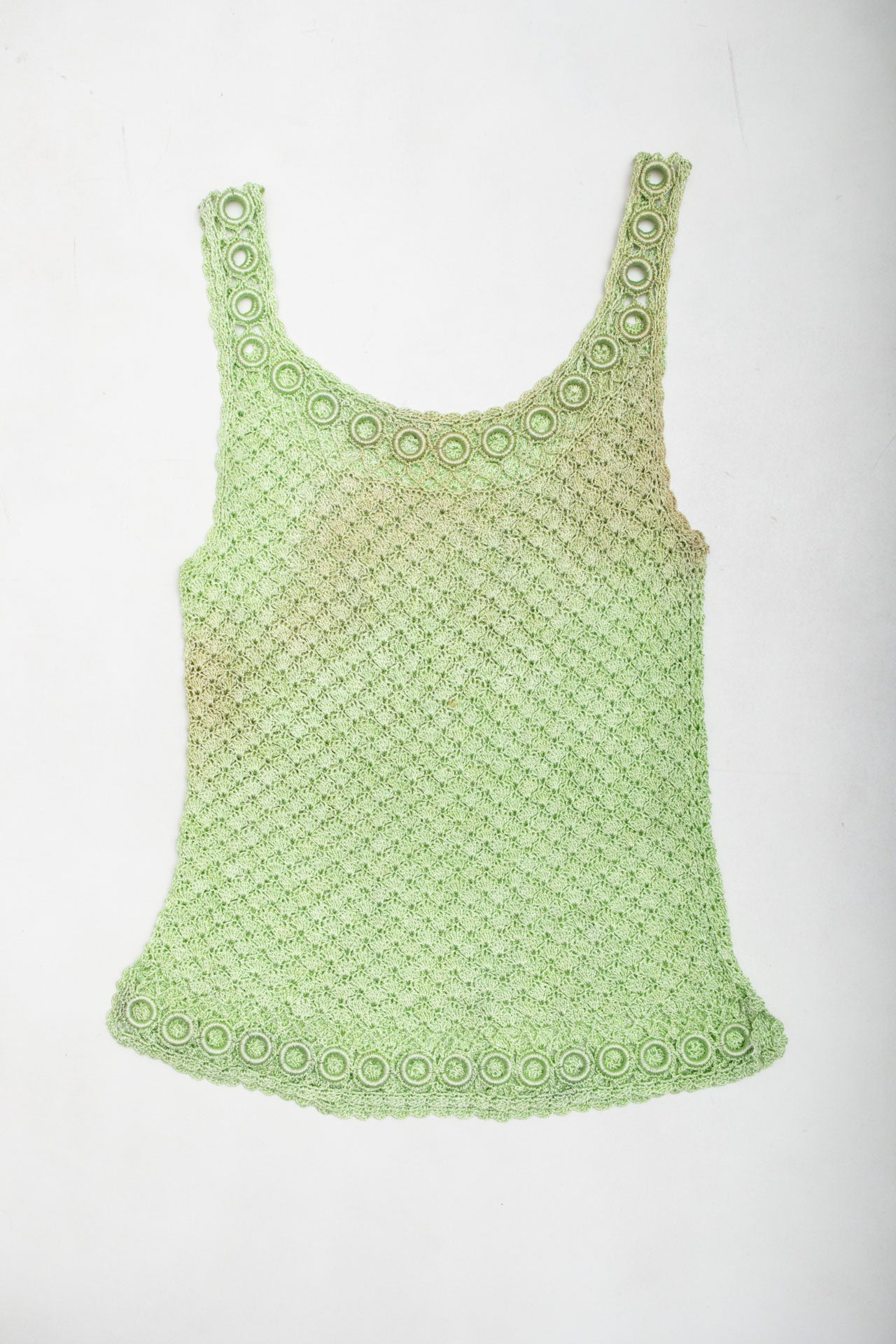 #45 Green Crochet Tank | Collection 142 | Size 8/10