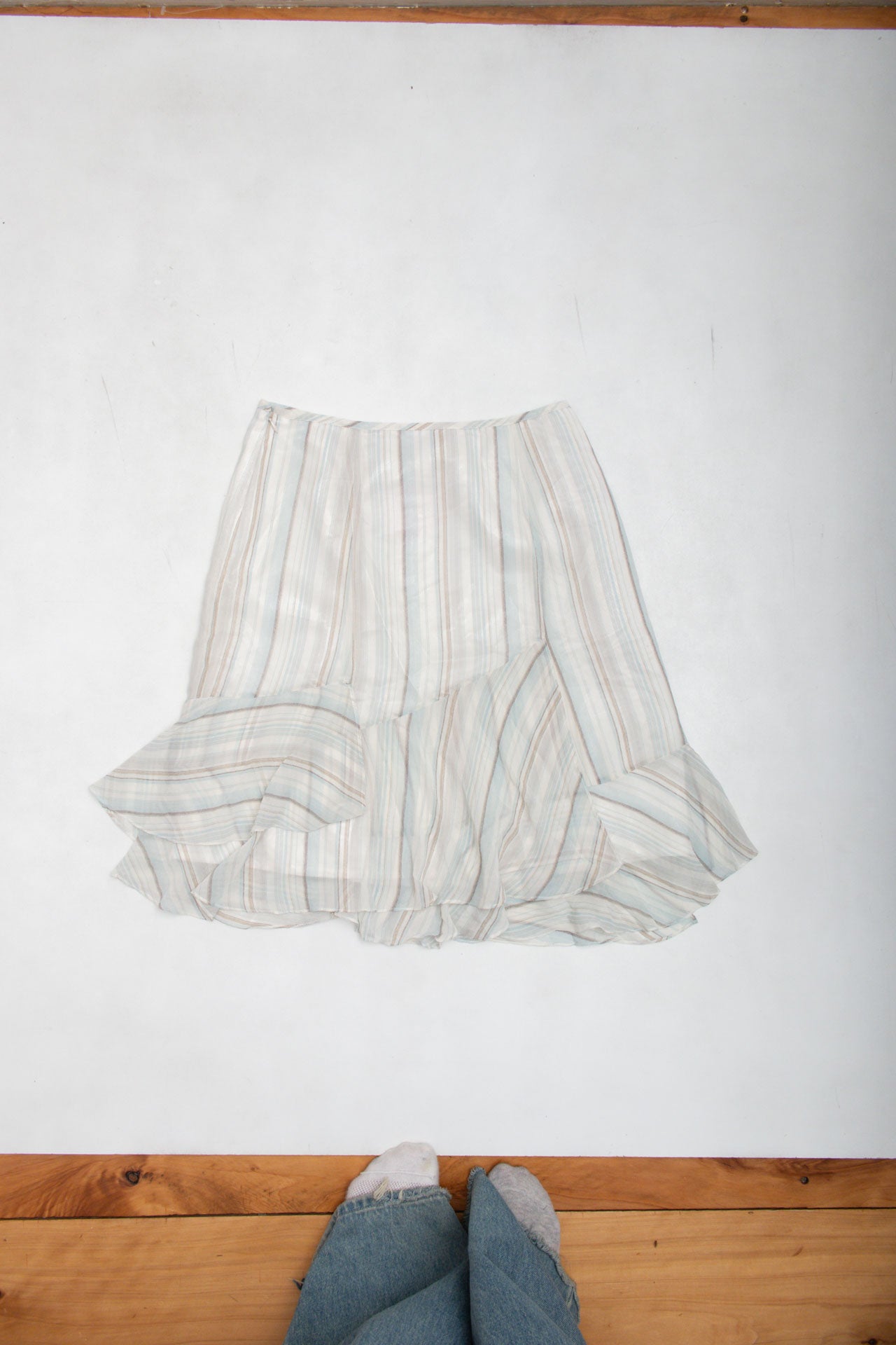 #68 Striped Flowy Skirt | Collection 142 | Size 8