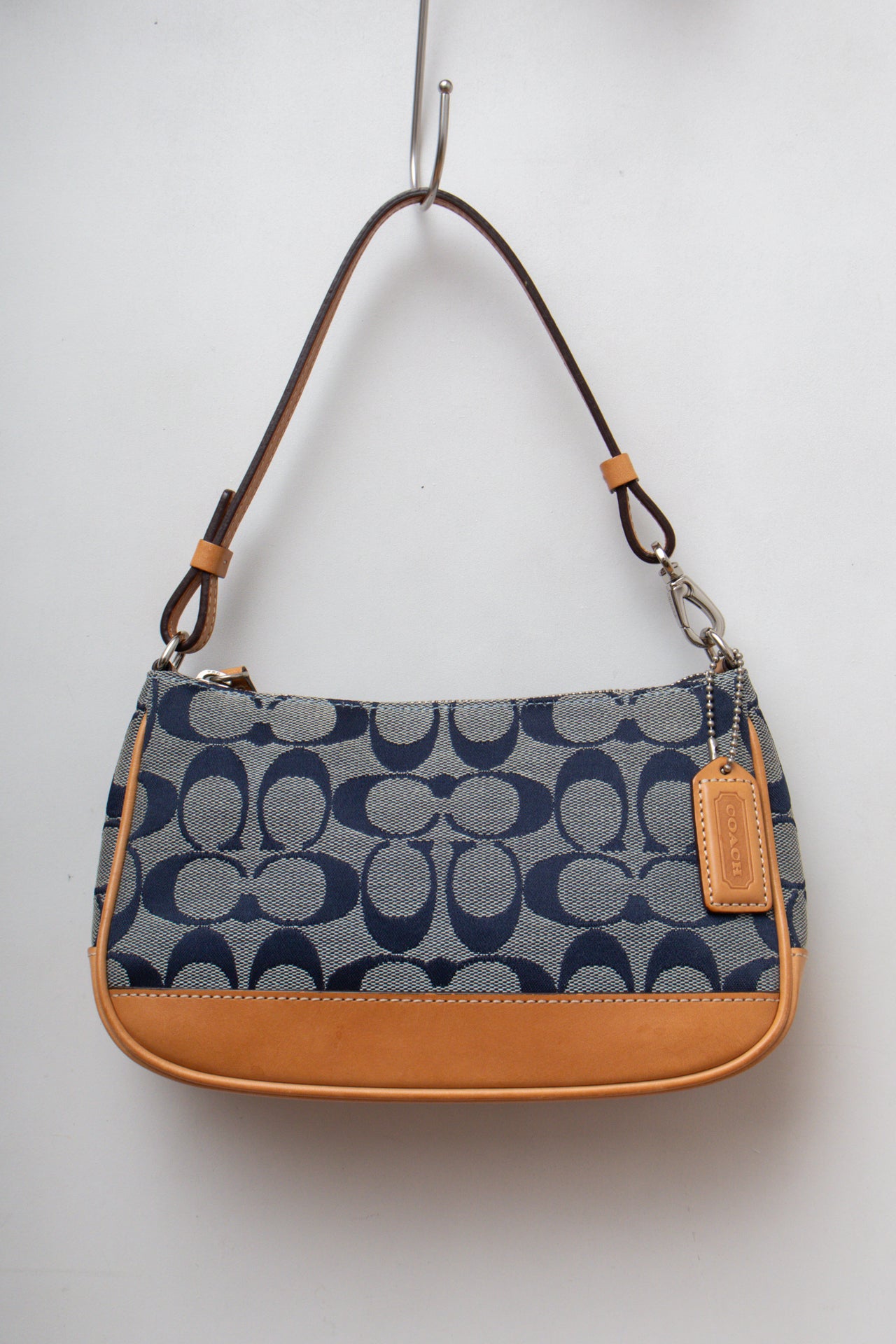 #69 Coach Navy Monogram Demi Bag | Collection 142