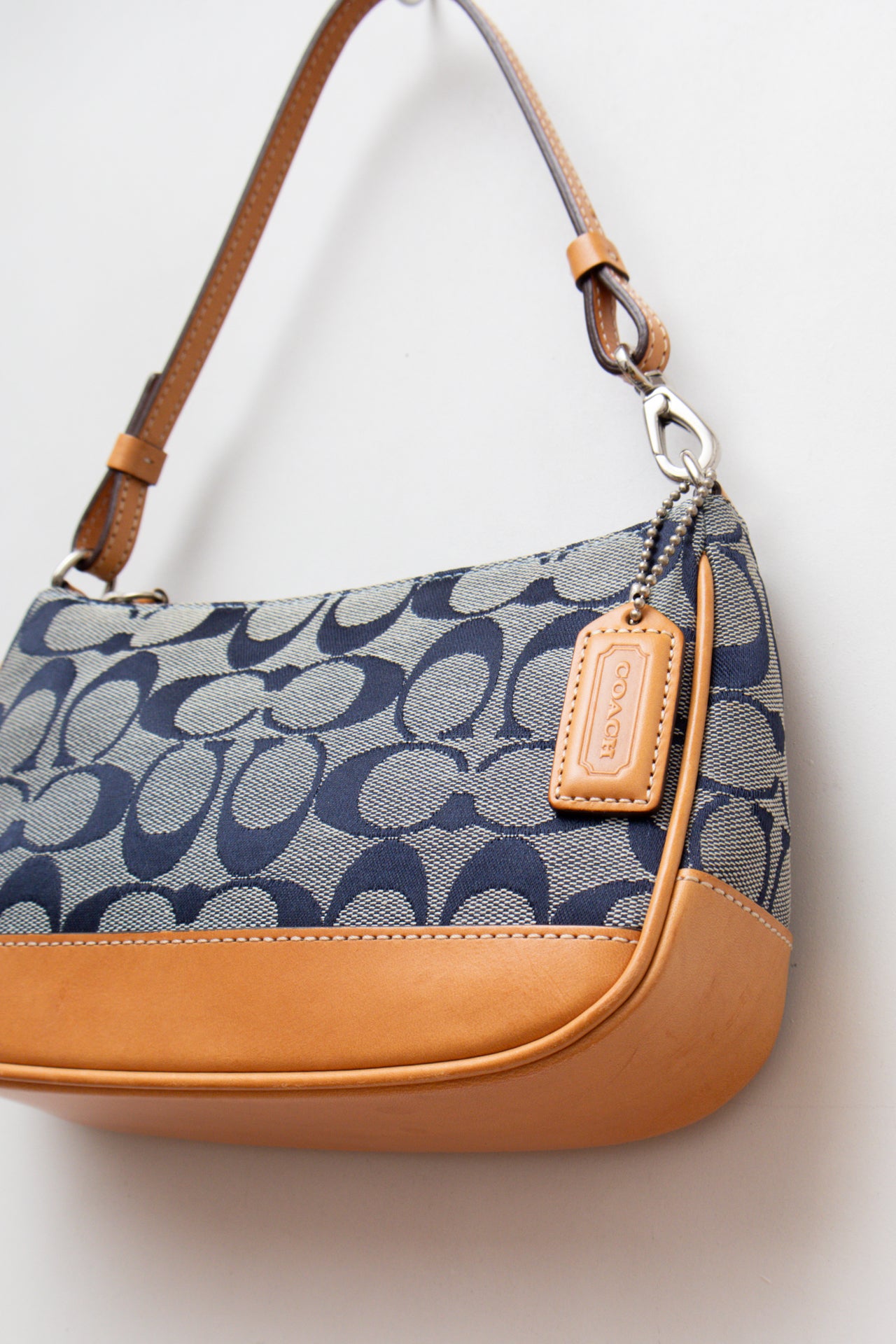 #69 Coach Navy Monogram Demi Bag | Collection 142