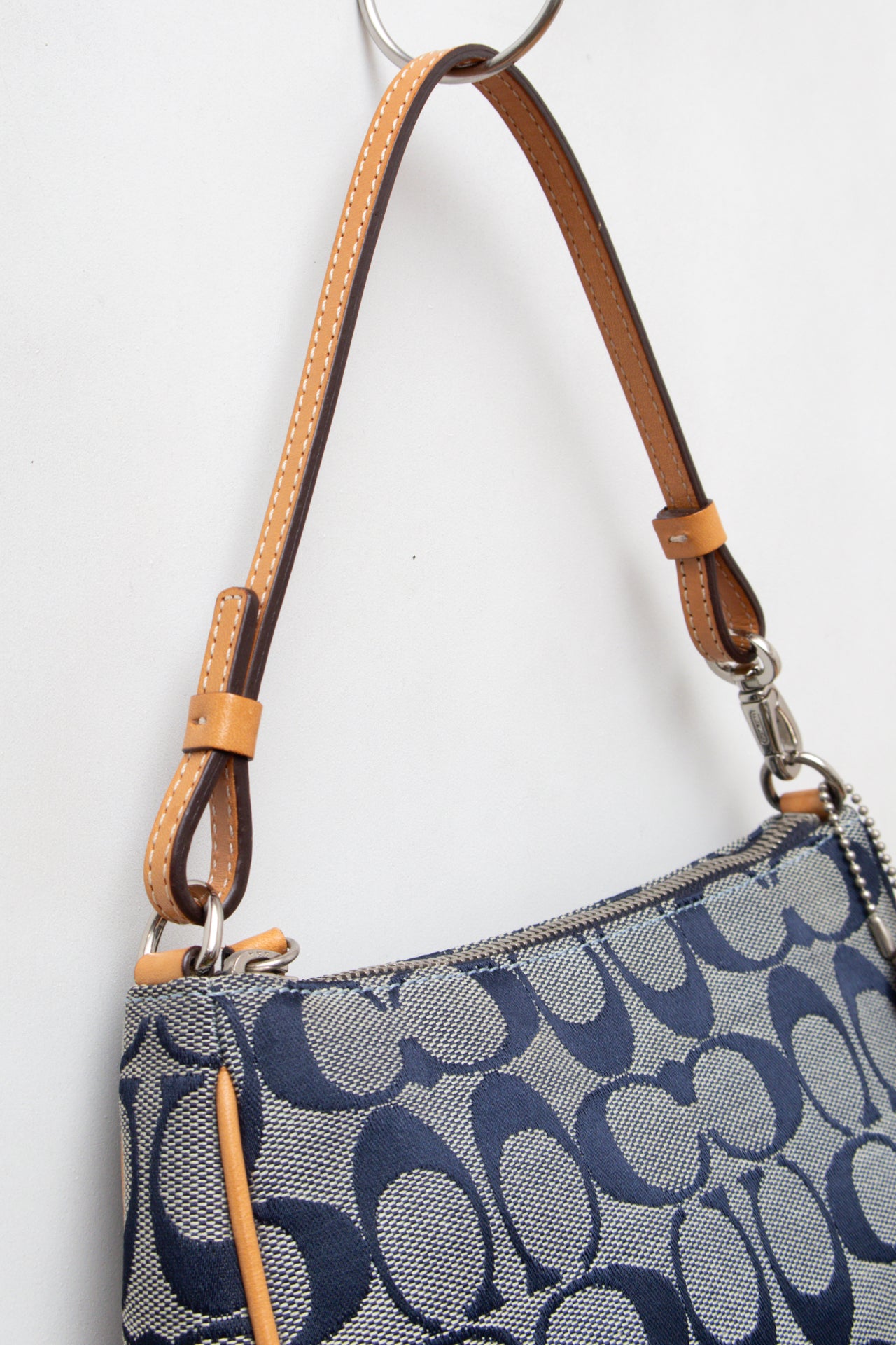 #69 Coach Navy Monogram Demi Bag | Collection 142