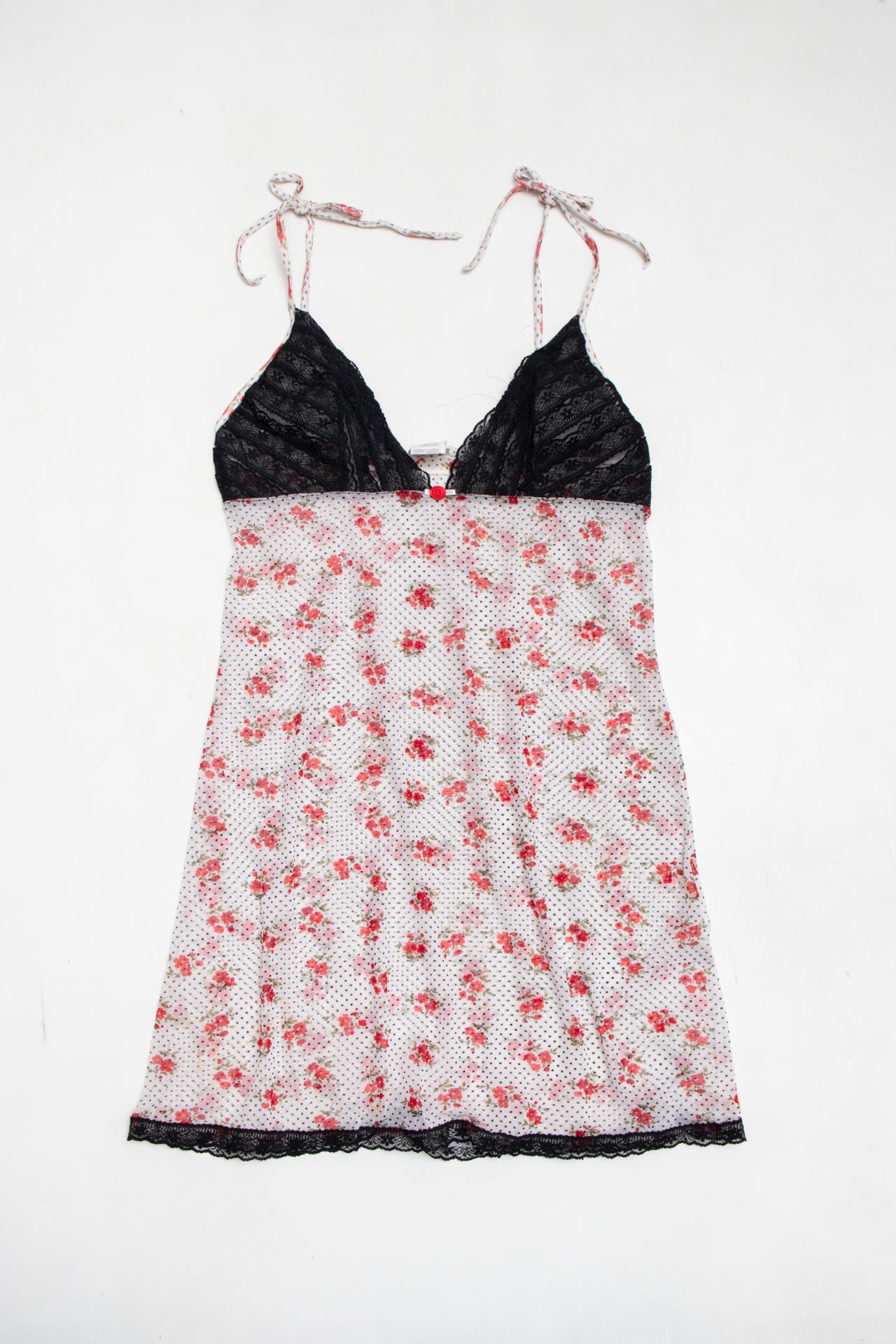 #13 Intimissimi rose/polka dot lace cami | c. 158 | size 8