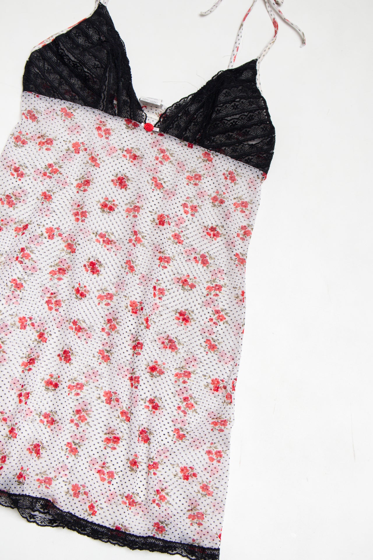 #13 Intimissimi rose/polka dot lace cami | c. 158 | size 8