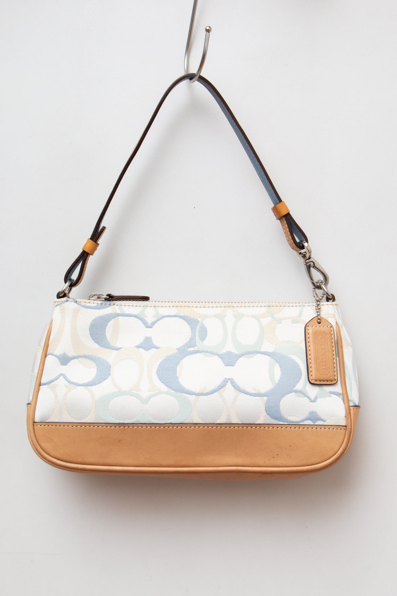 #70 Coach Baby Blue Monogram Demi Bag | Collection 142