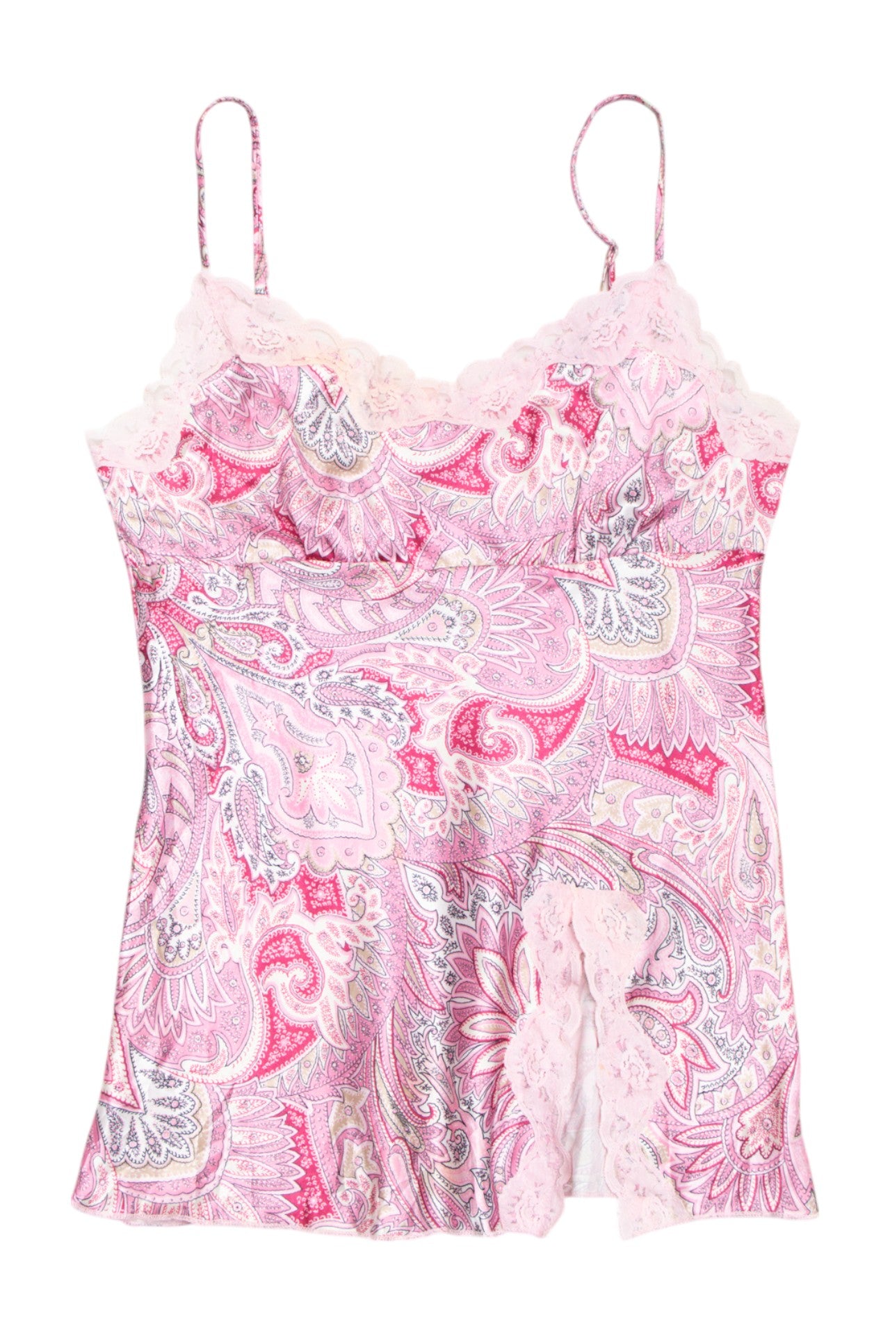 #20 Made in U.S.A. Self Esteem pink patterned cami | c. 158 | size 12