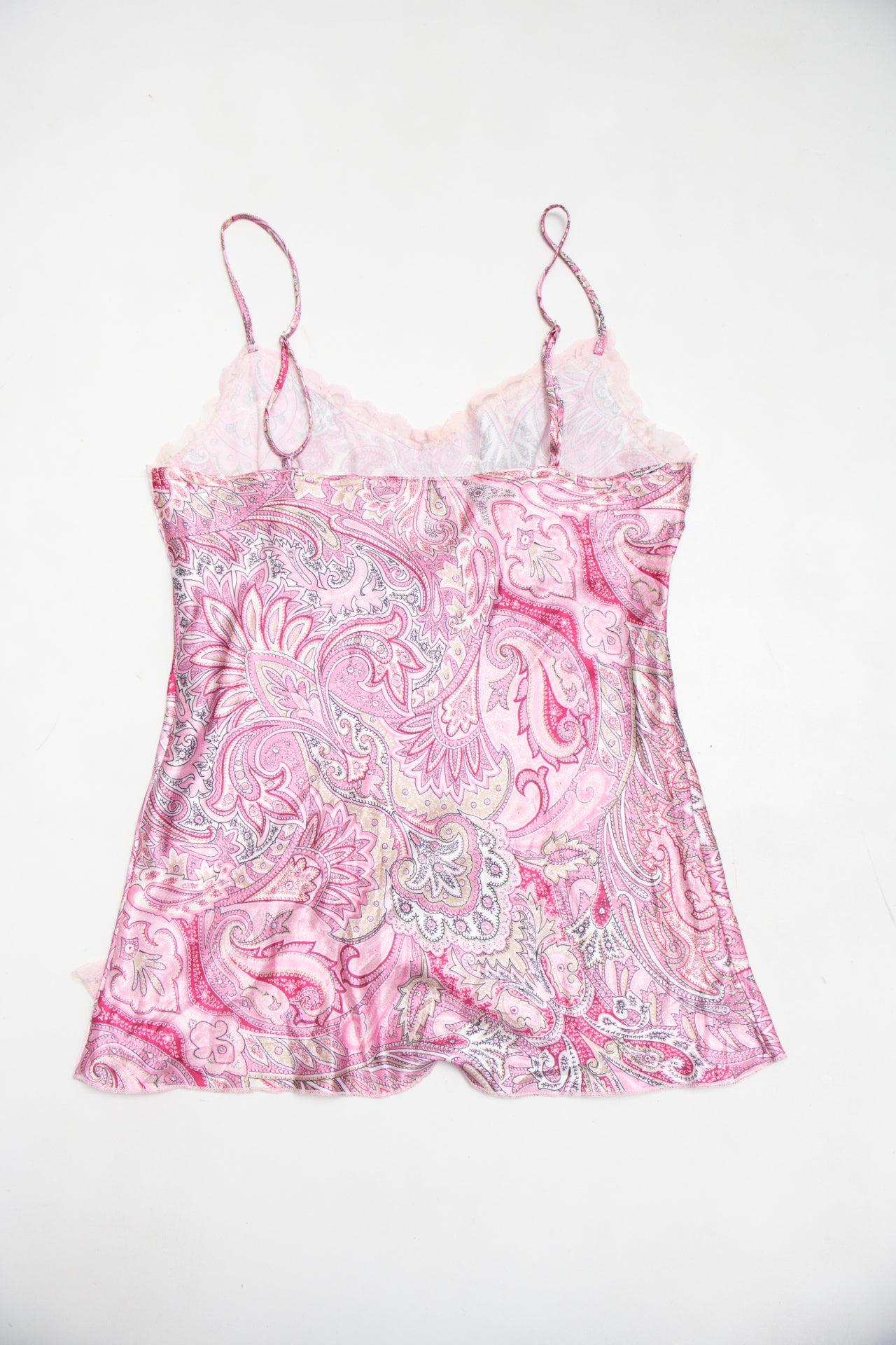 #20 Made in U.S.A. Self Esteem pink patterned cami | c. 158 | size 12