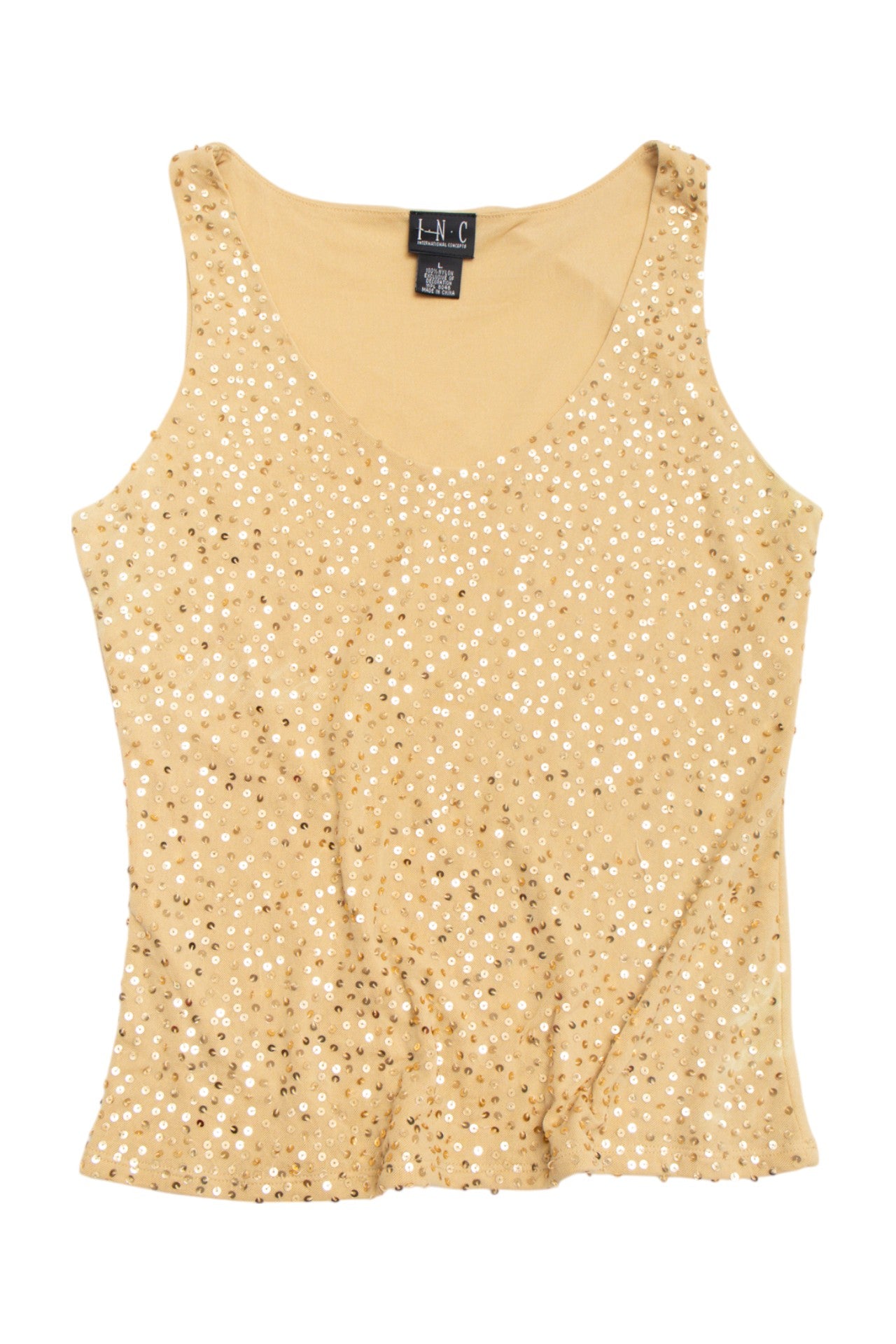 #46 I.N.C gold sequin top | c. 158 | size 16
