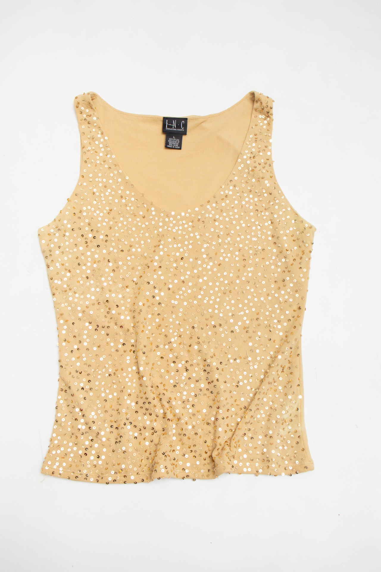 #46 I.N.C gold sequin top | c. 158 | size 16