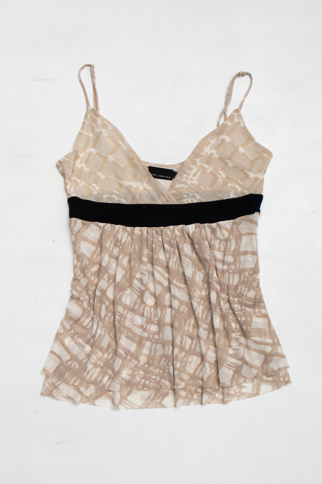 #15 Mesh beige flowy cami |Size 12/14 | C. 152