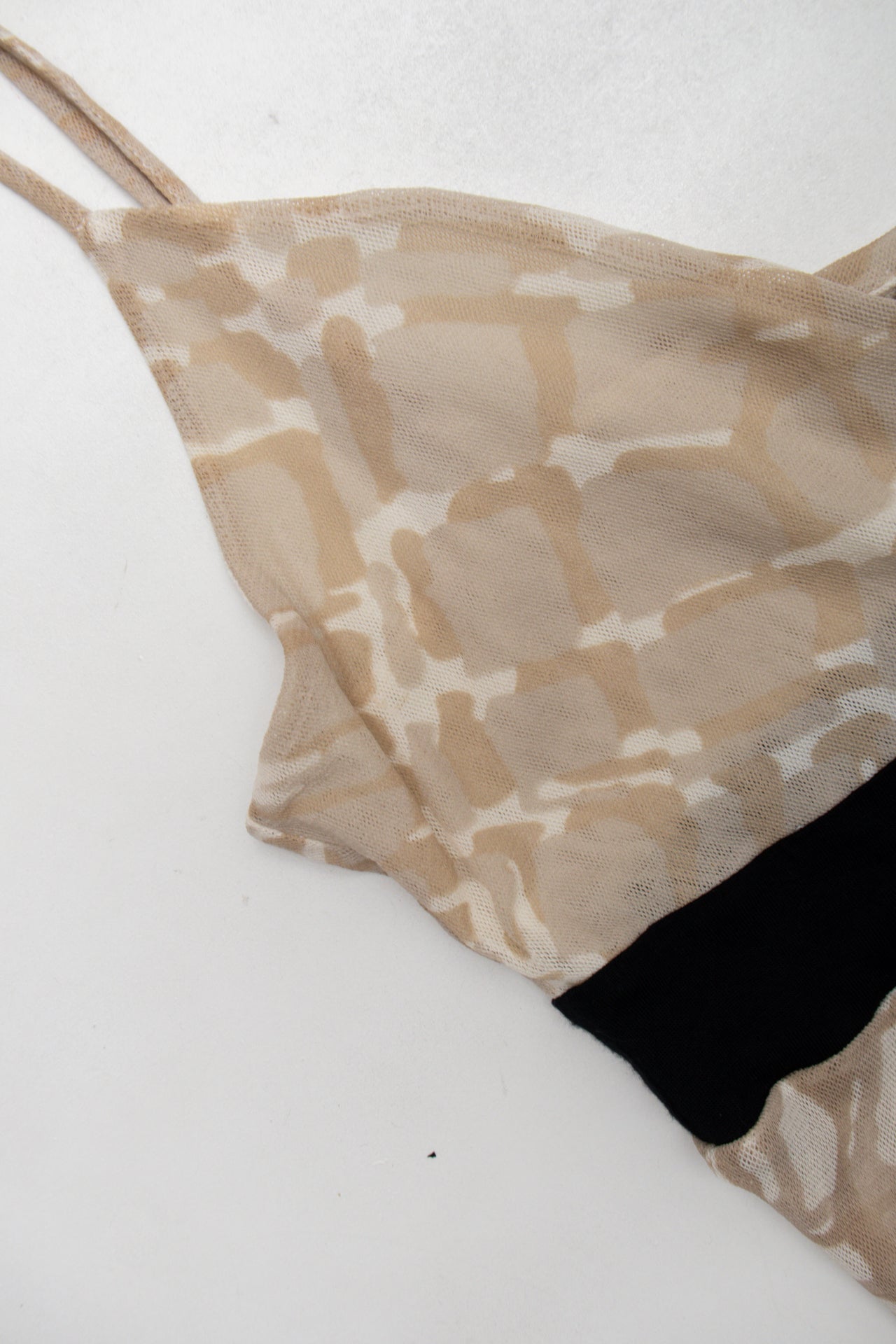 #15 Mesh beige flowy cami |Size 12/14 | C. 152