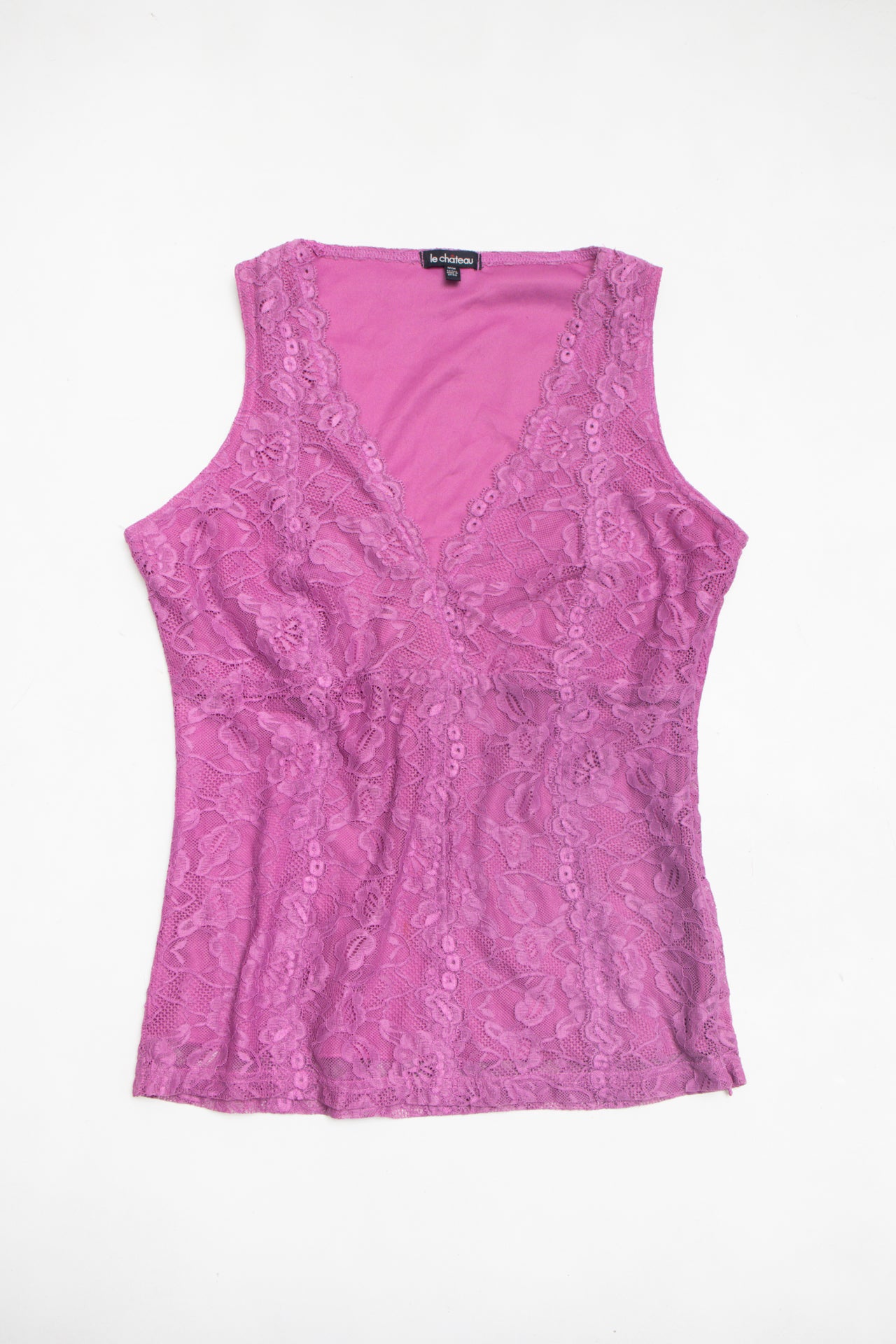 #51 Le Château dusty purple lace top | c. 158 | size 14