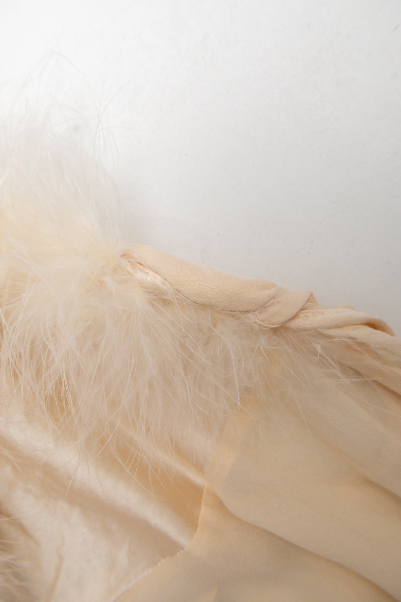 #20 Silk sheer cami w fluffy trim | Size 12 | C. 152