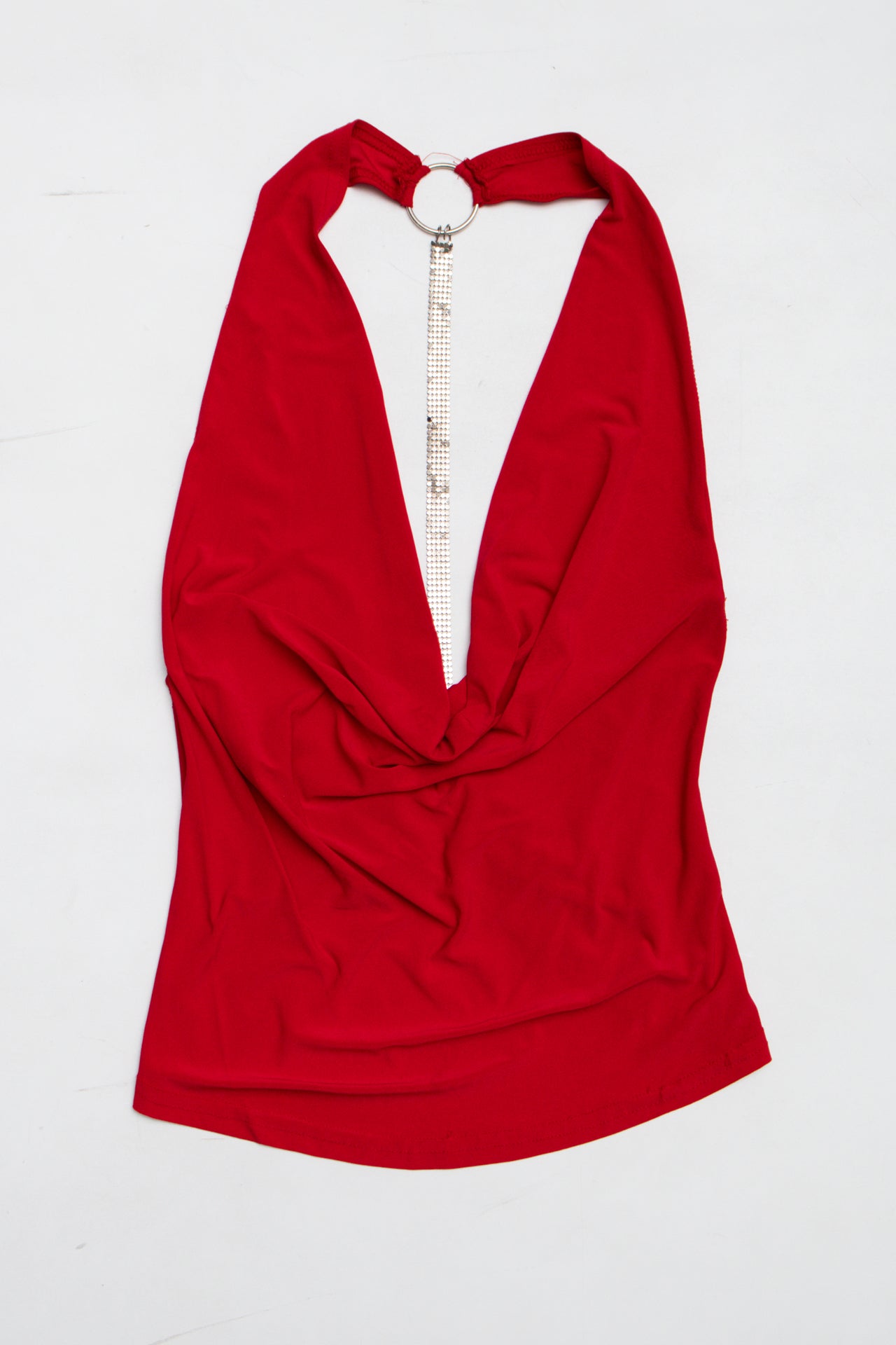 #22 USA Y2K Cowl neck w bling detail | Size 12 | C. 152