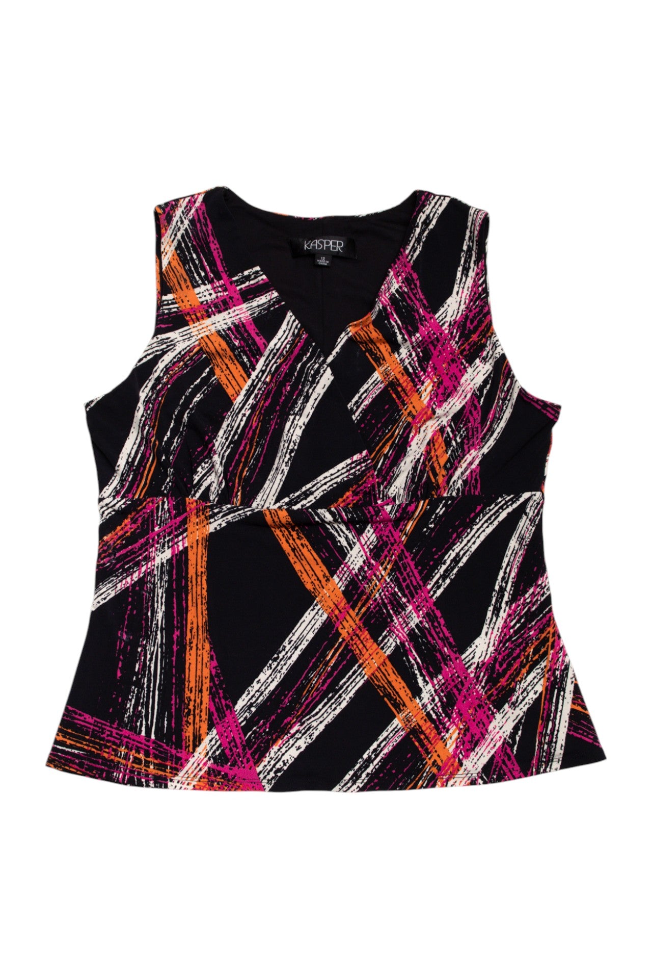 #54 Kasper abstract pattern tank | Size 16 | C. 152
