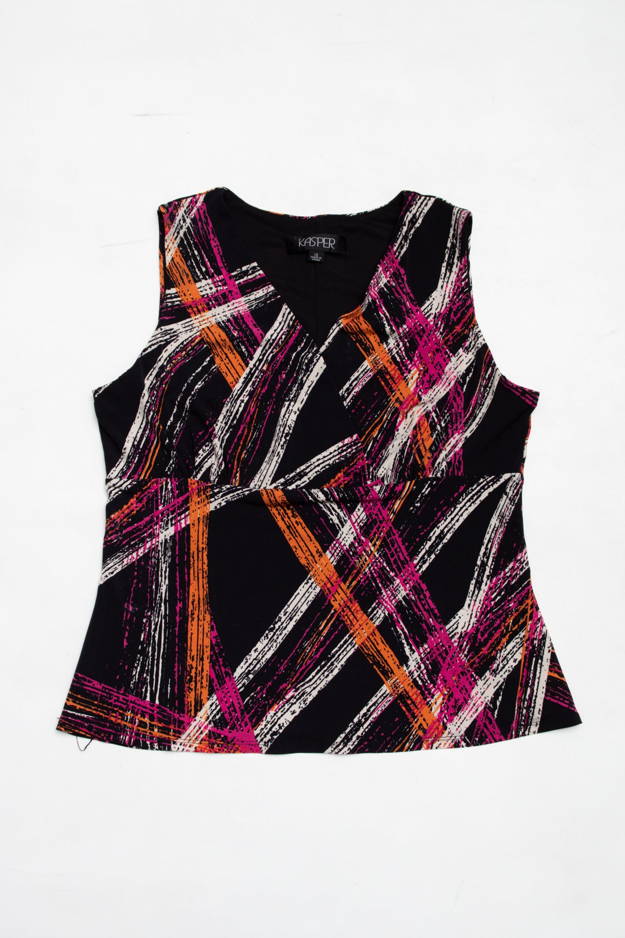 #54 Kasper abstract pattern tank | Size 16 | C. 152