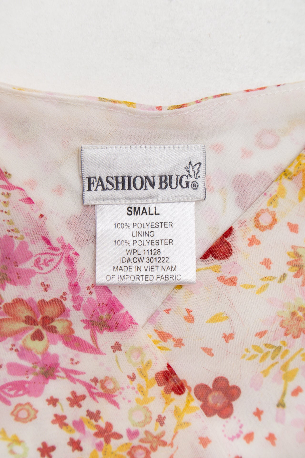 #58 Fairy sheer floral top w ribbon | Size 8 | C. 152