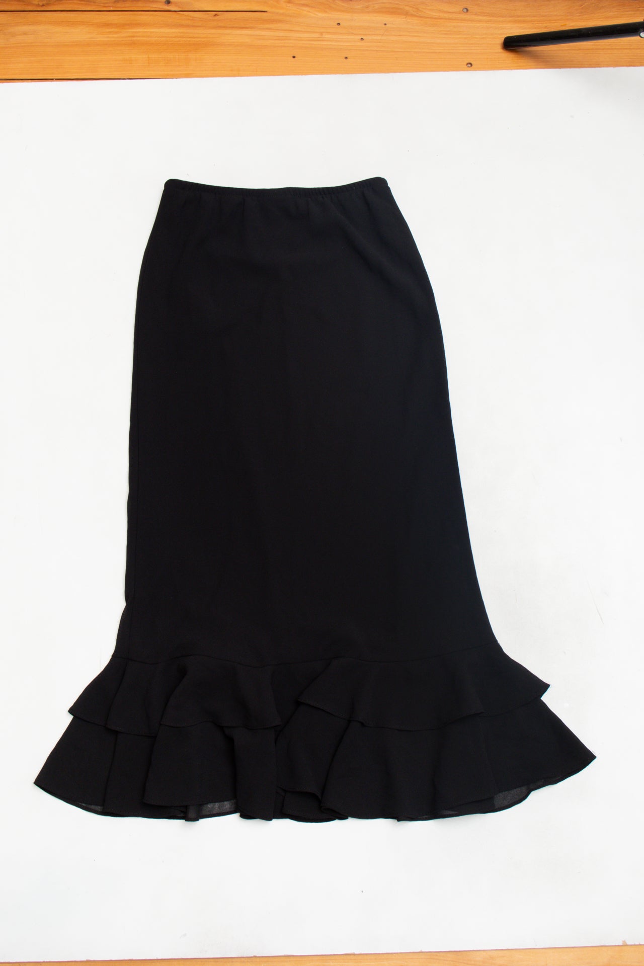 #138 Made in USA mesh rosette maxi dress | c. 158 | size 8