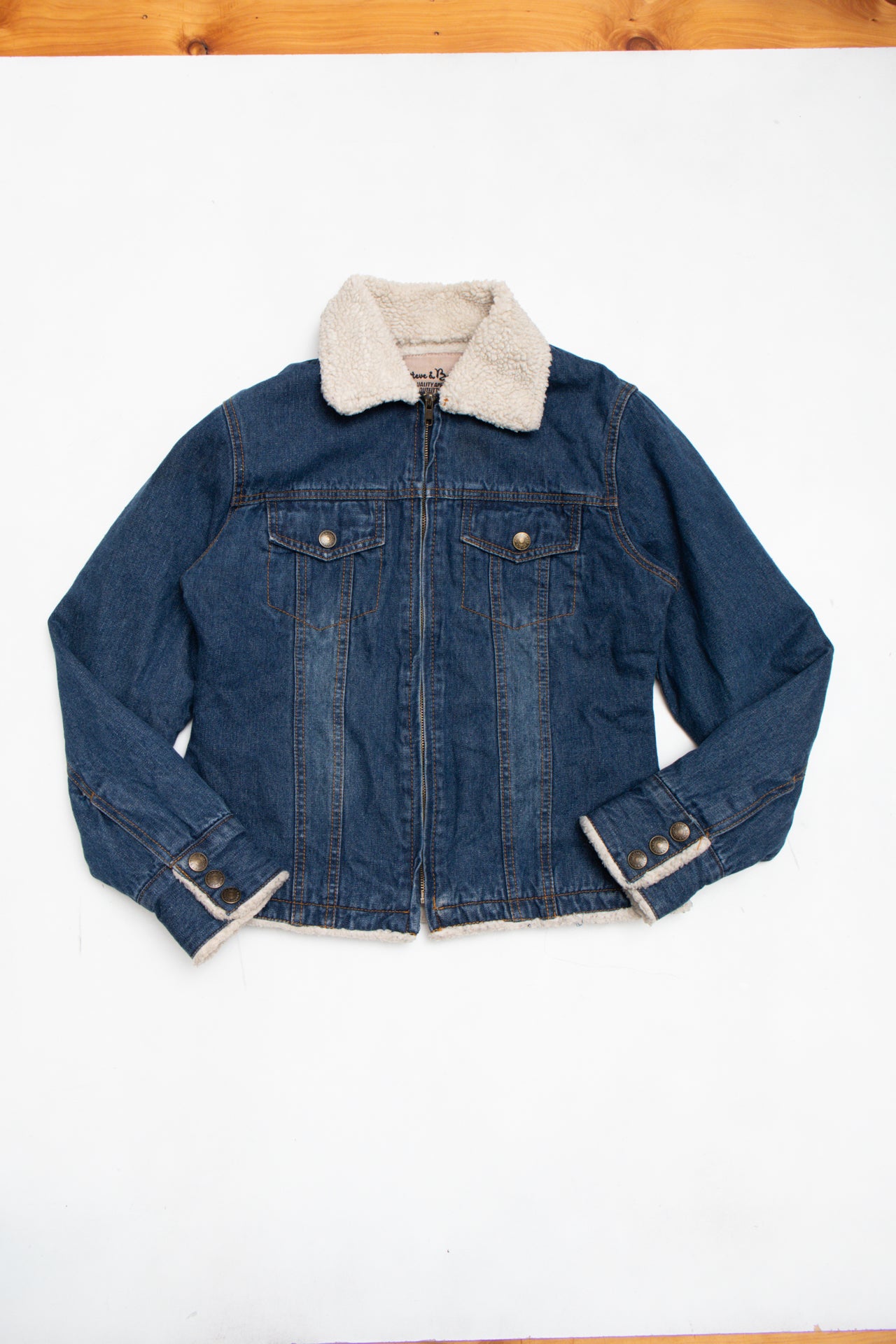#139 Steve Barry's lined denim jacket | c. 158 | size 10
