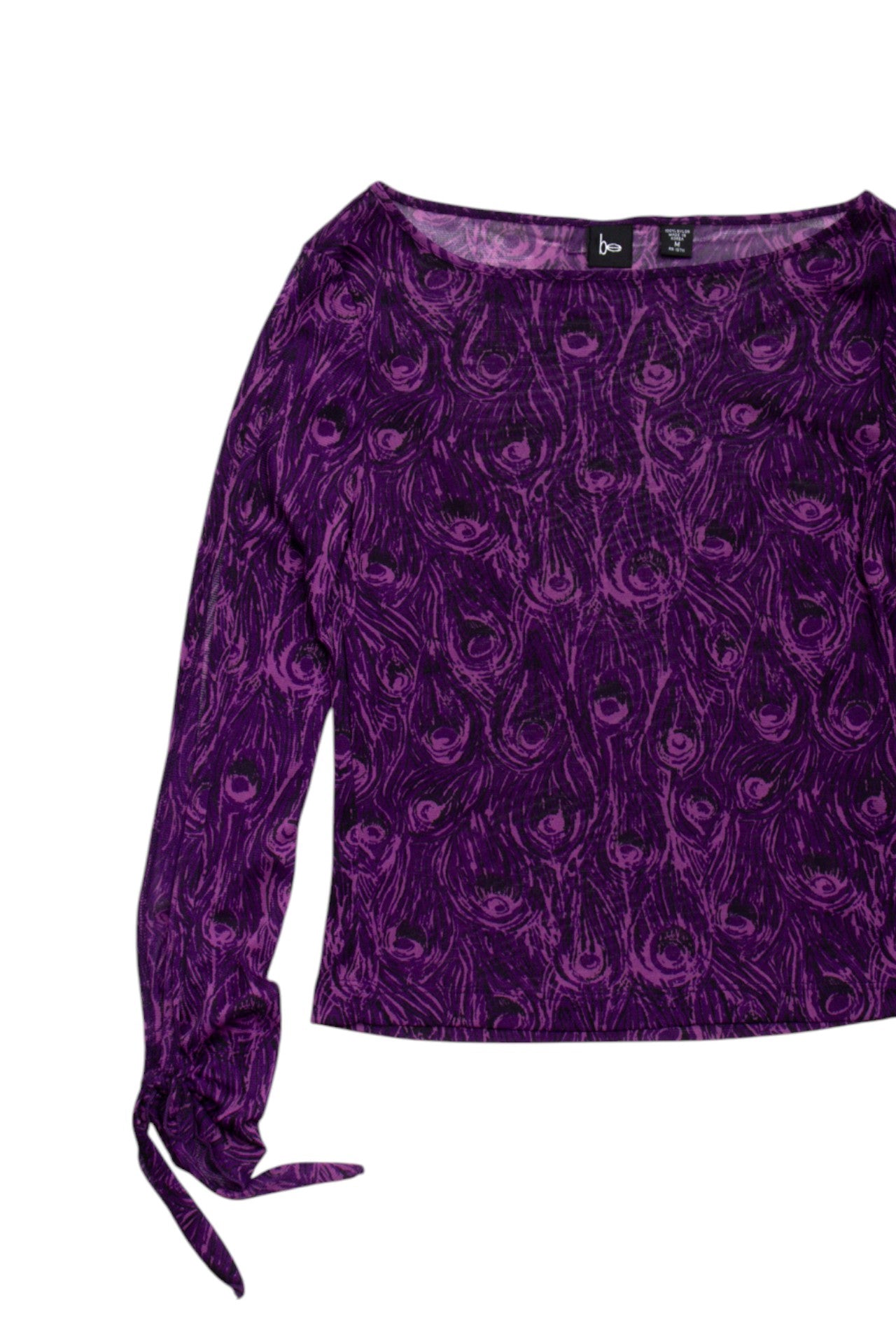 #62 Y2K Pattern mesh open sleeve top | Size 10 | C. 152