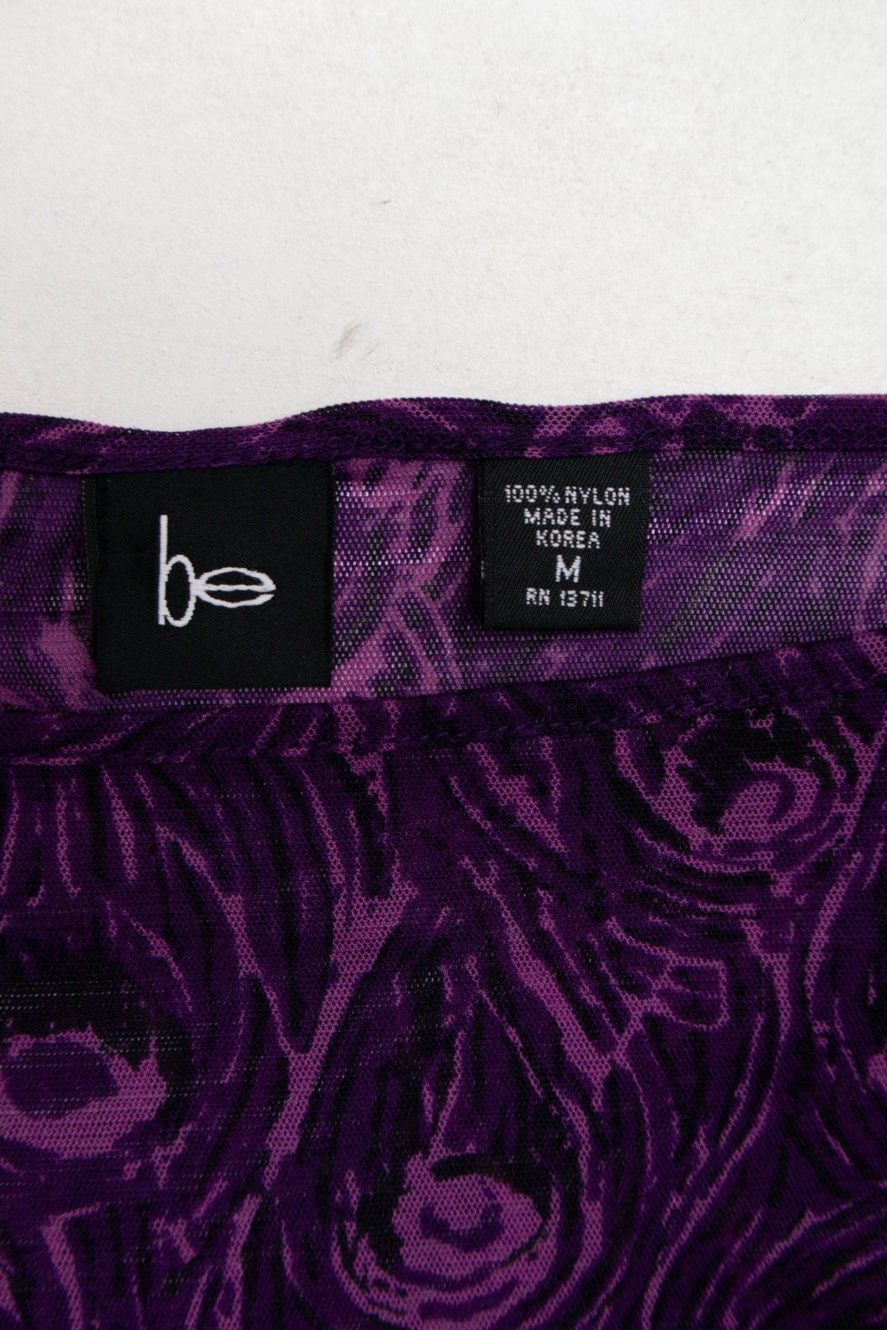 #62 Y2K Pattern mesh open sleeve top | Size 10 | C. 152