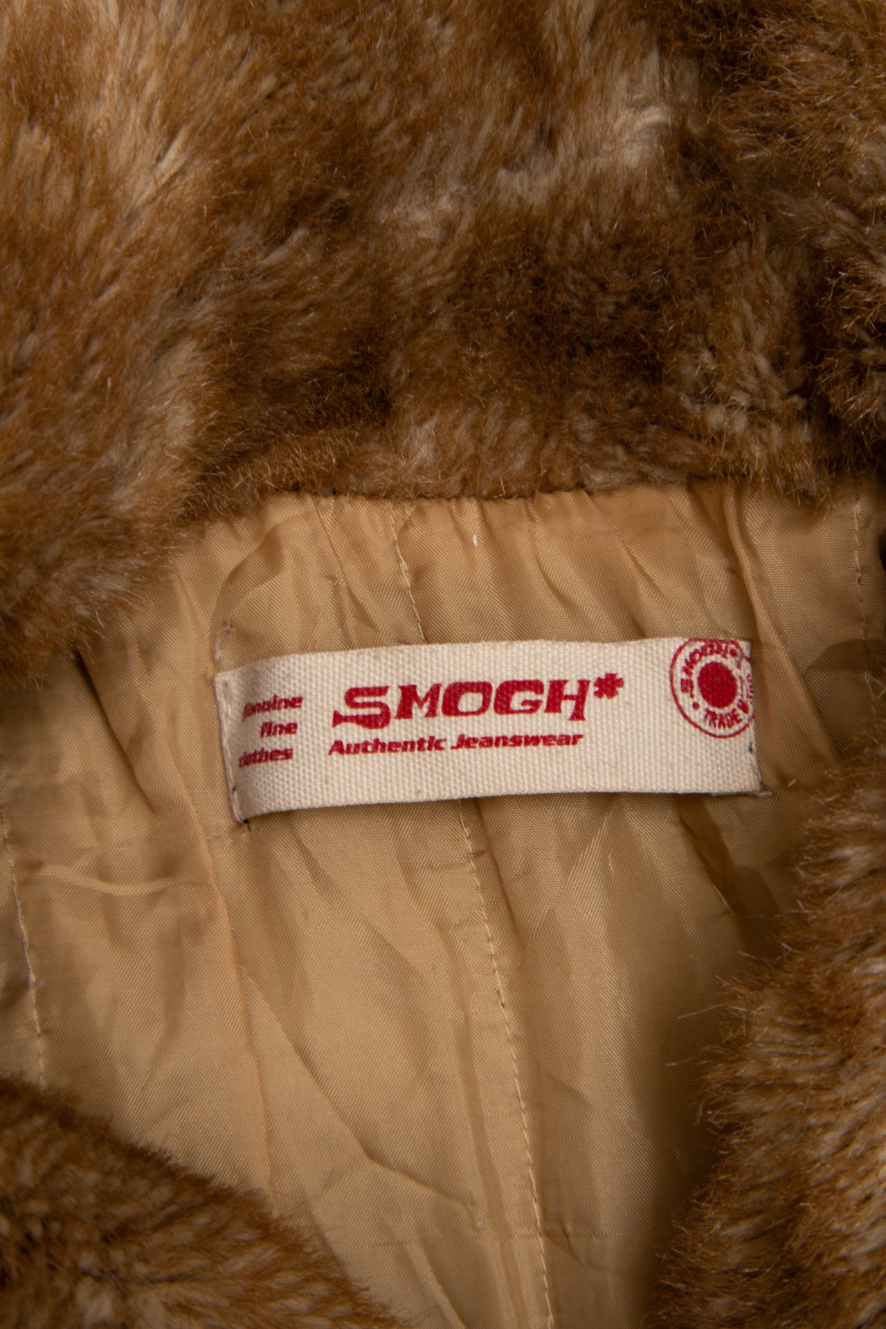 #143 Smogh denim faux fur trim long coat | c. 158 | size 10