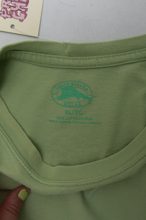 #07 Tommy Bahama Green Tee | Skater Girl | Size 18/20