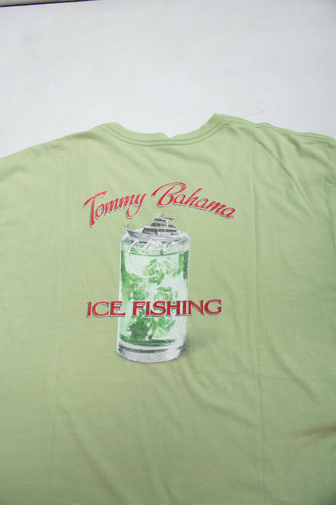 #07 Tommy Bahama Green Tee | Skater Girl | Size 18/20