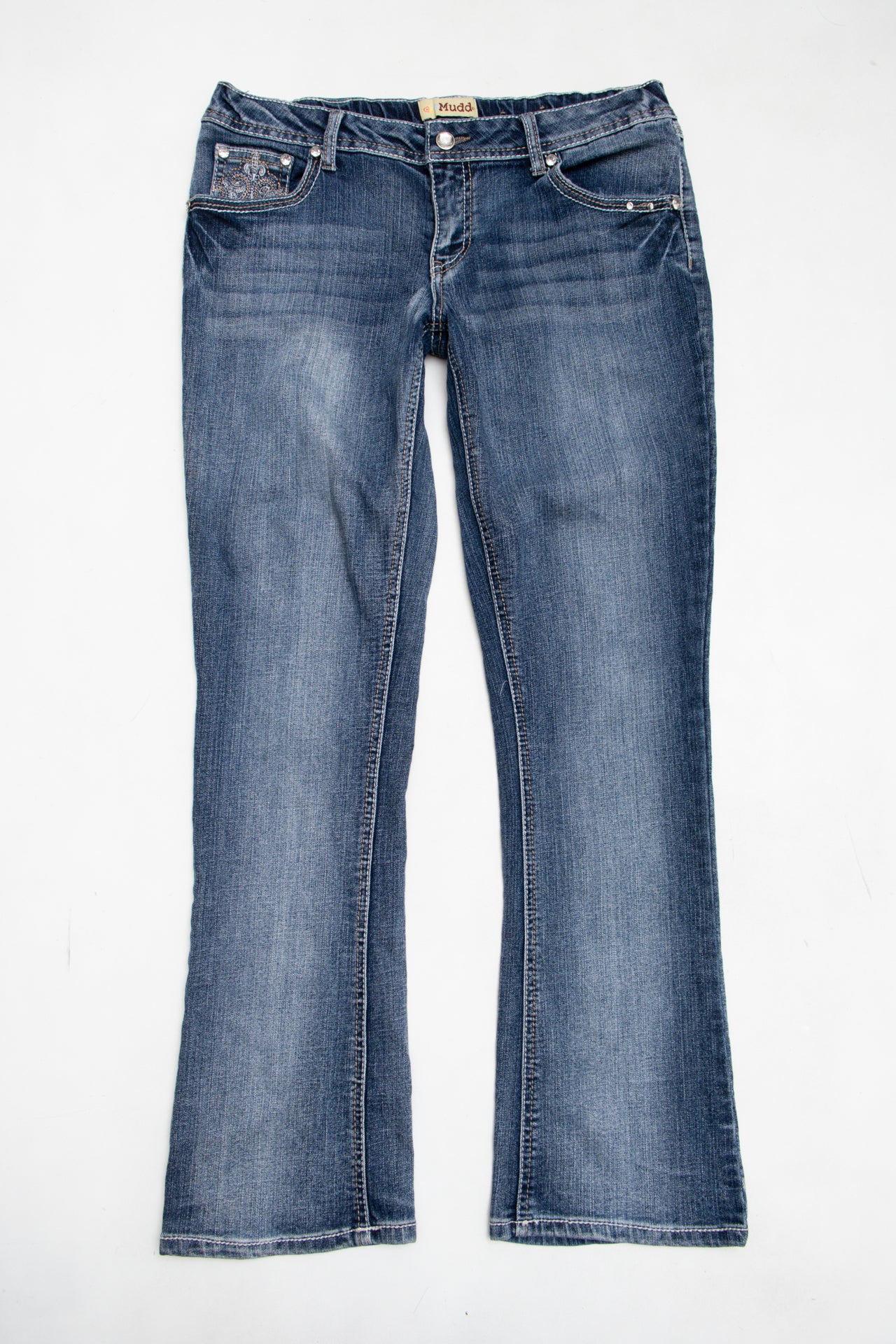#170 Mudd embroidered rhinestoned jeans | c. 158 | size 10