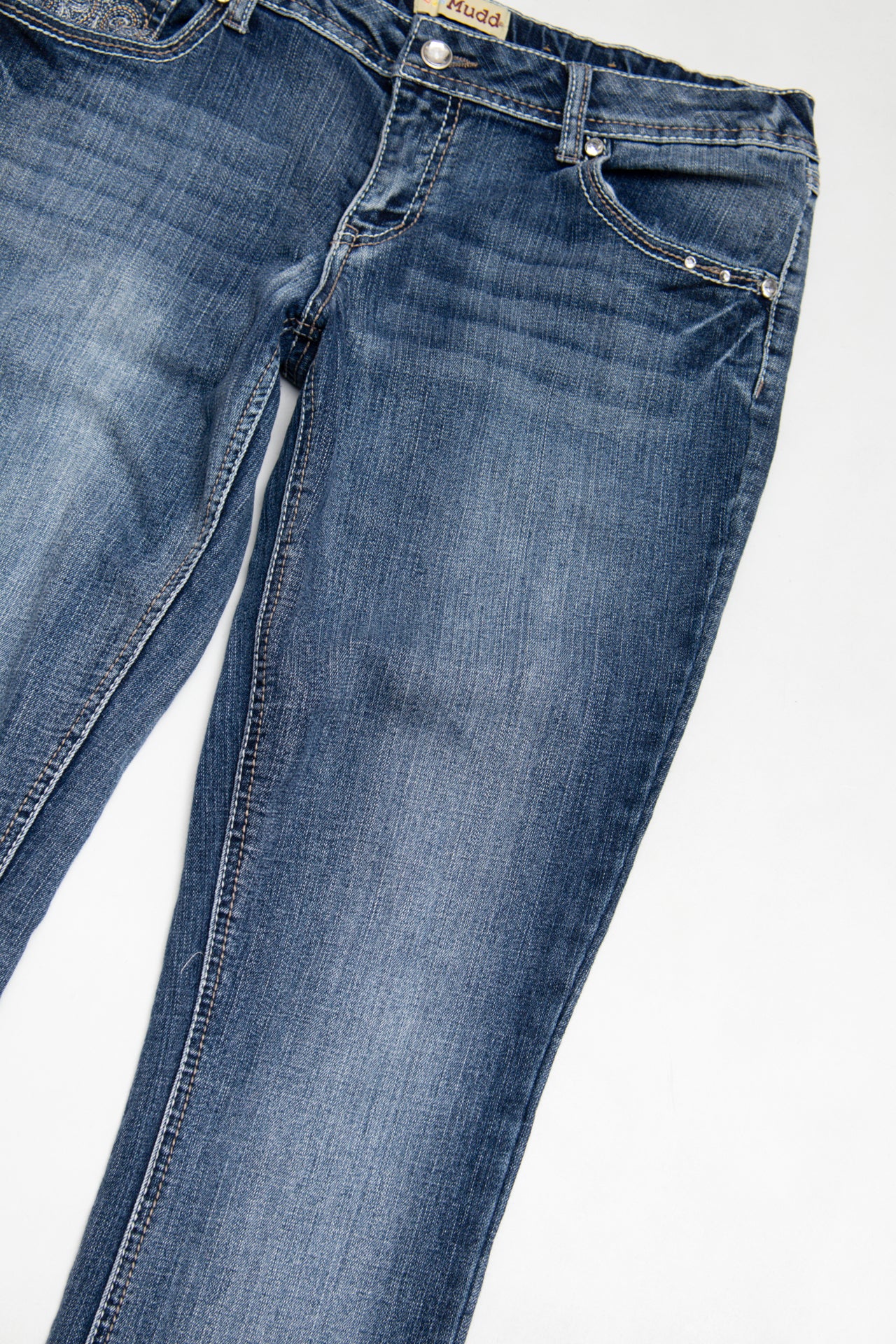 #170 Mudd embroidered rhinestoned jeans | c. 158 | size 10