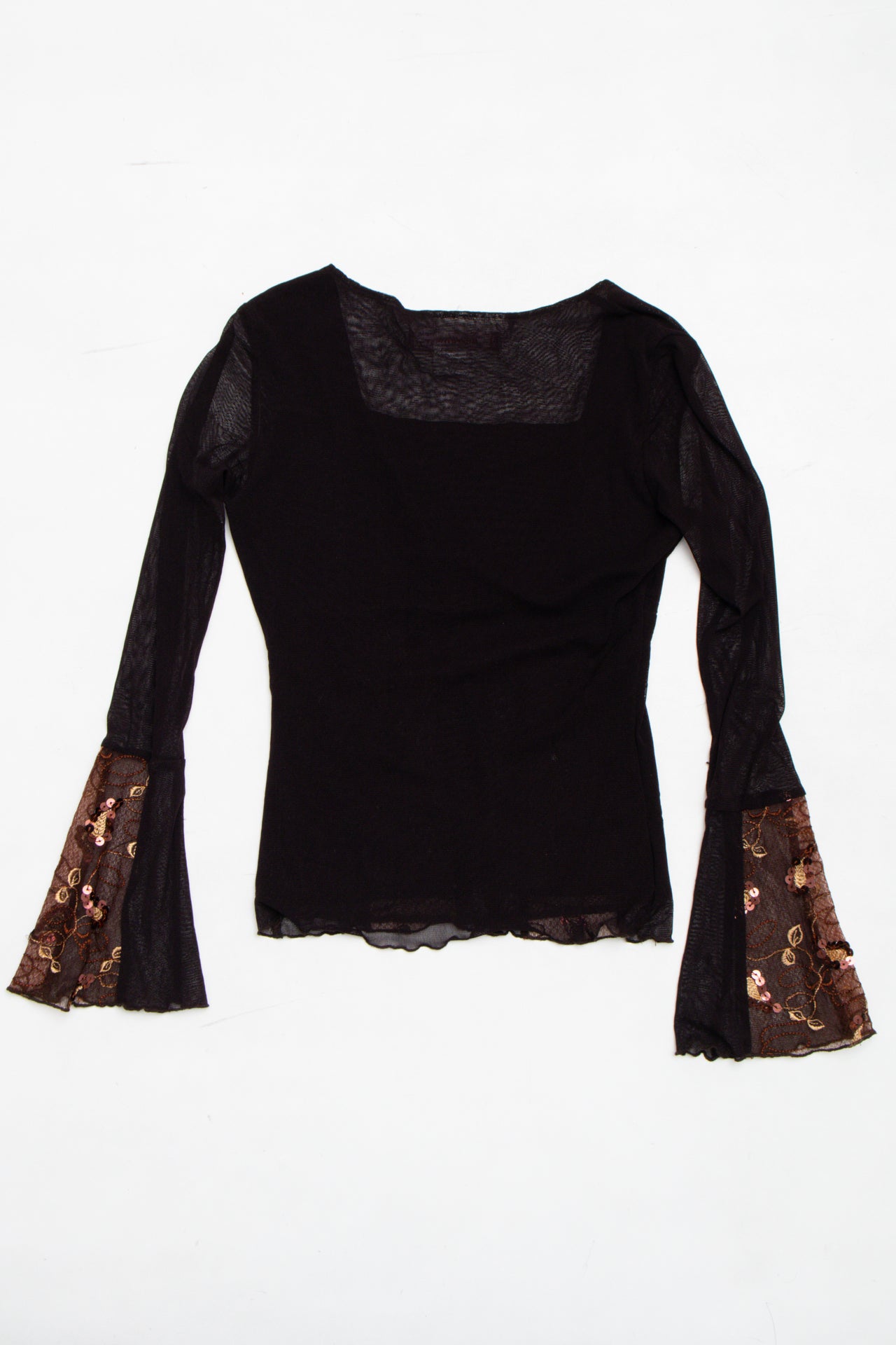 #71 Broadway mesh sequin bell sleeve | Size 8 | C. 152