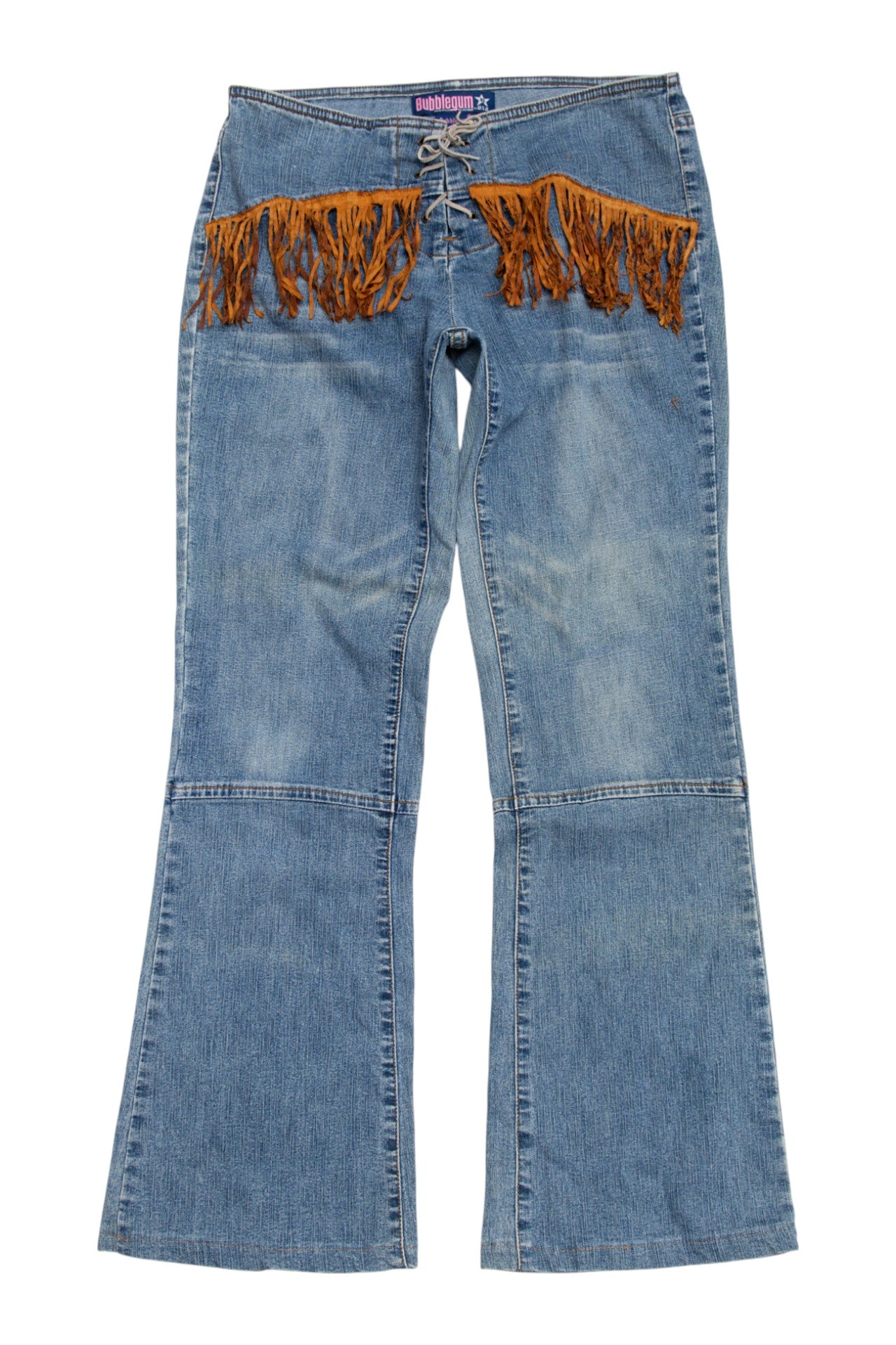 #173 Bubblegum tassle straightcut jeans | c. 158 | size 8
