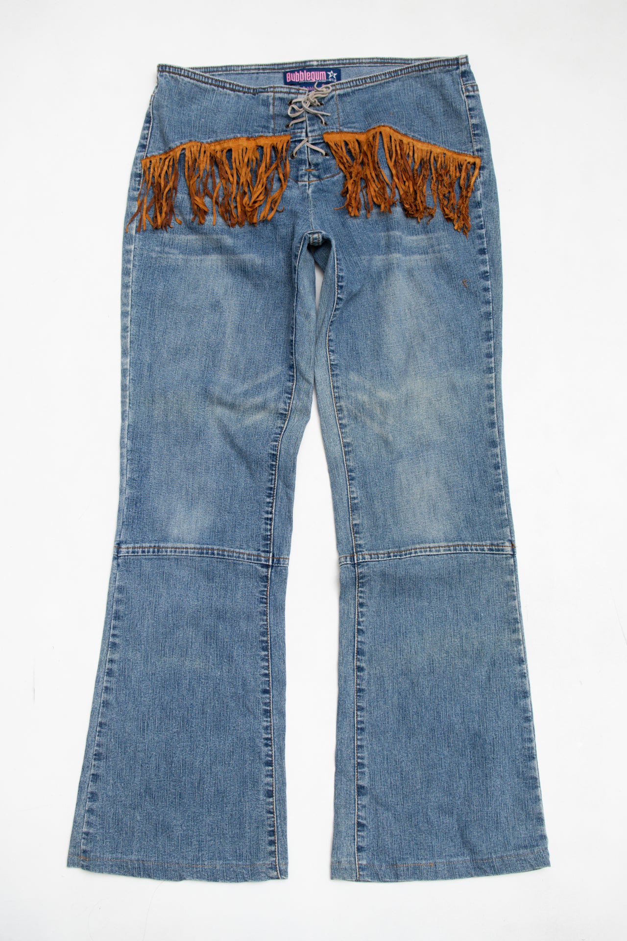 #173 Bubblegum tassle straightcut jeans | c. 158 | size 8