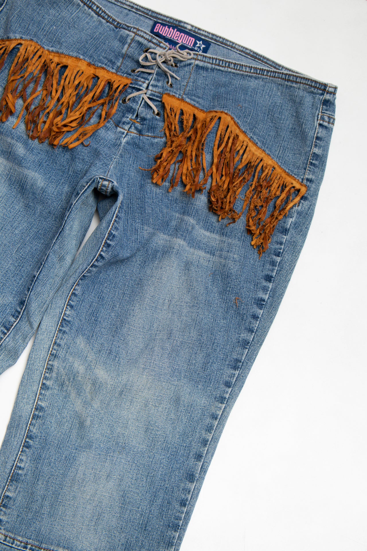 #173 Bubblegum tassle straightcut jeans | c. 158 | size 8