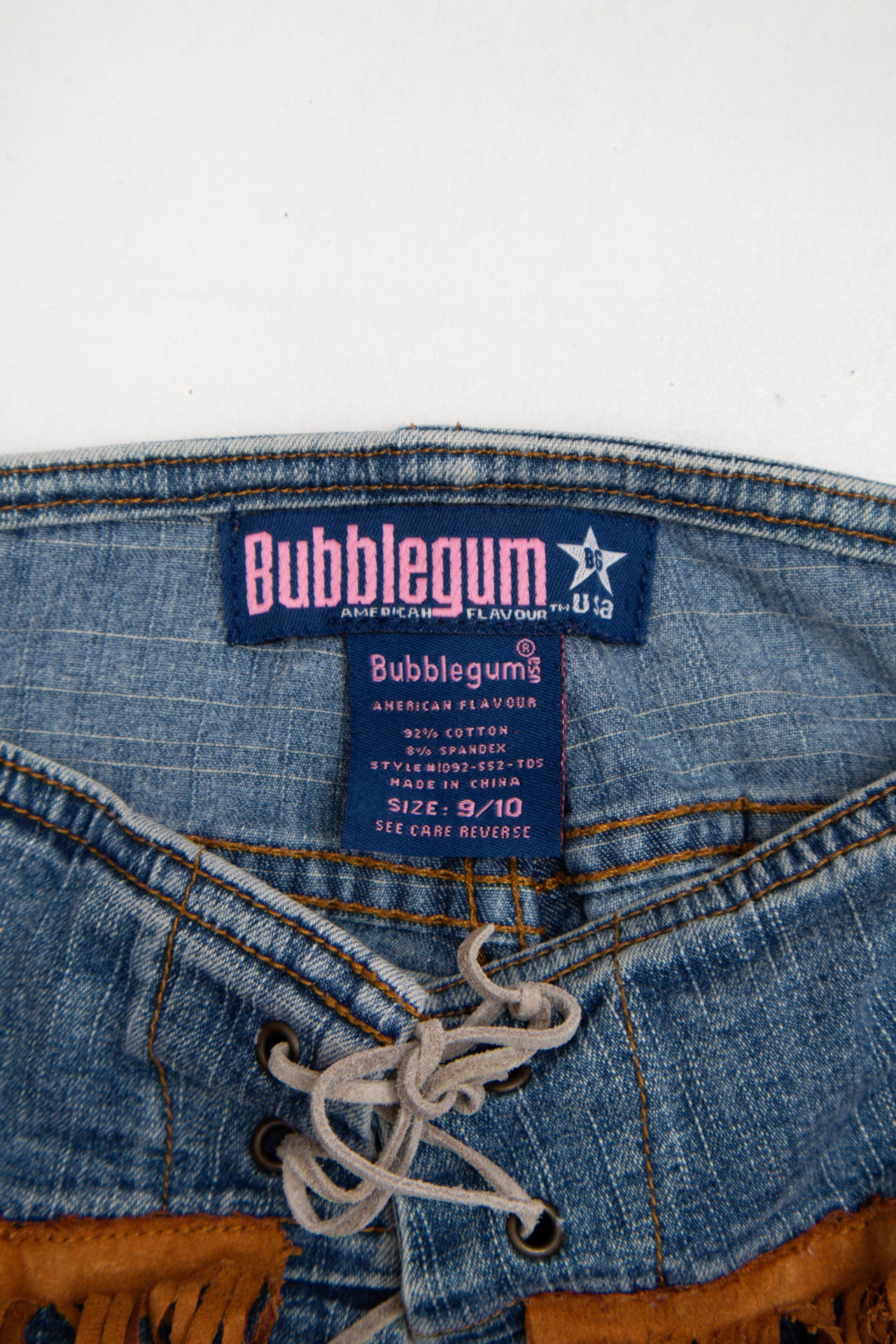 #173 Bubblegum tassle straightcut jeans | c. 158 | size 8