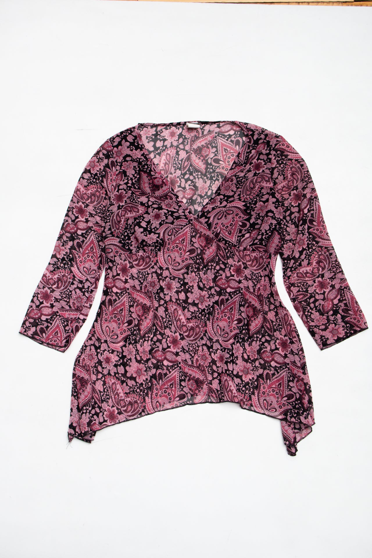 #73 USA Sheer pattern 3/4 sleeve | Size 12 | C. 152