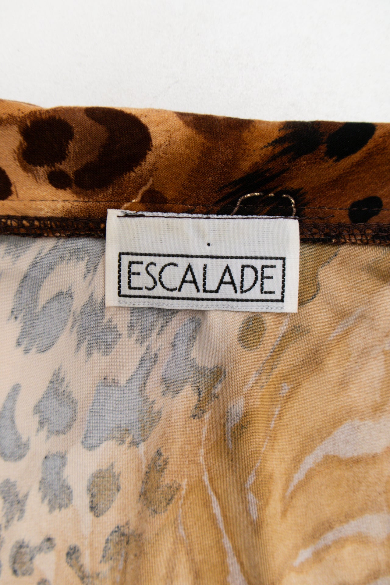 #74 Leopard wrap shirt w buckle | Size 12 | C. 152